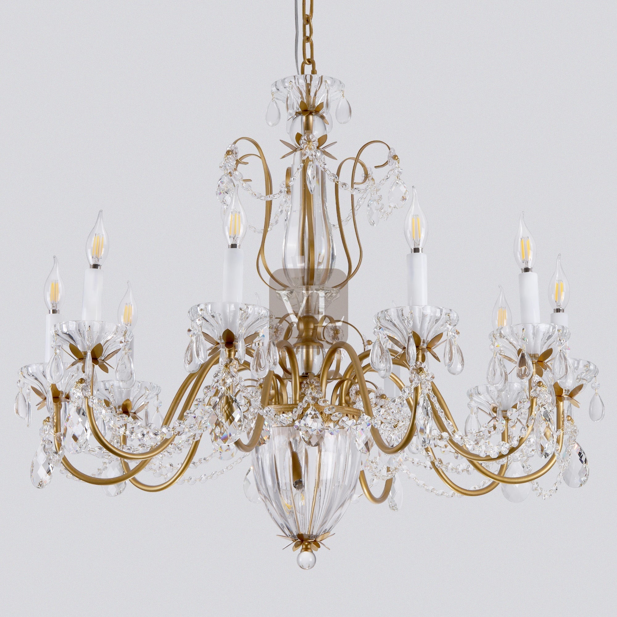 Victorian Crystal Chandelier