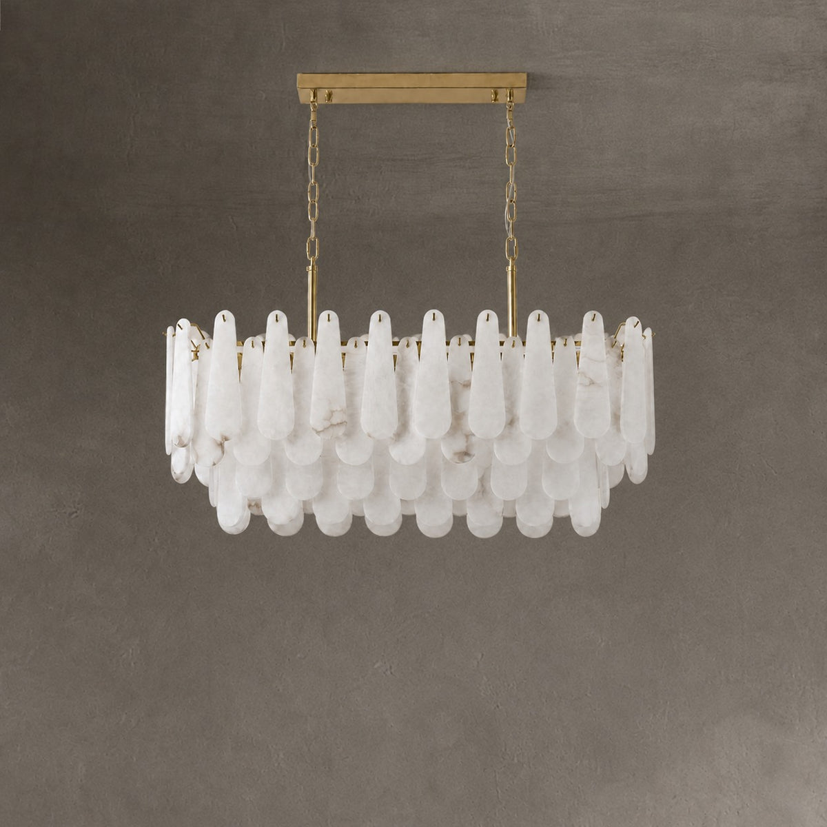 L1000-Marble Lingyu Ceiling Lamp-Copper Color