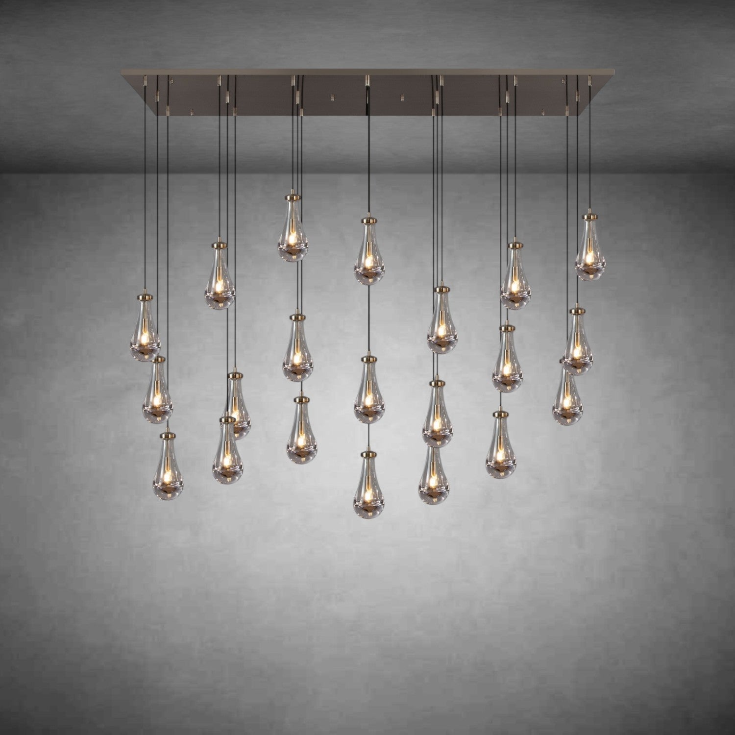 Raindrop Rectangular Chandelier
