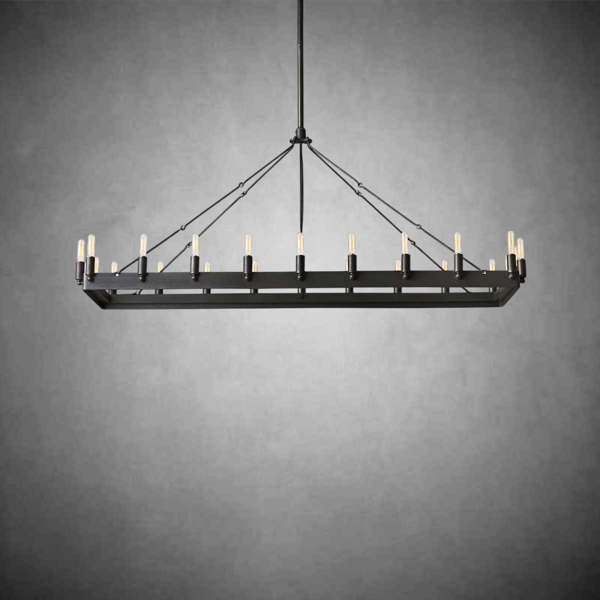Coviro Rectangular Outdoor Chandelier