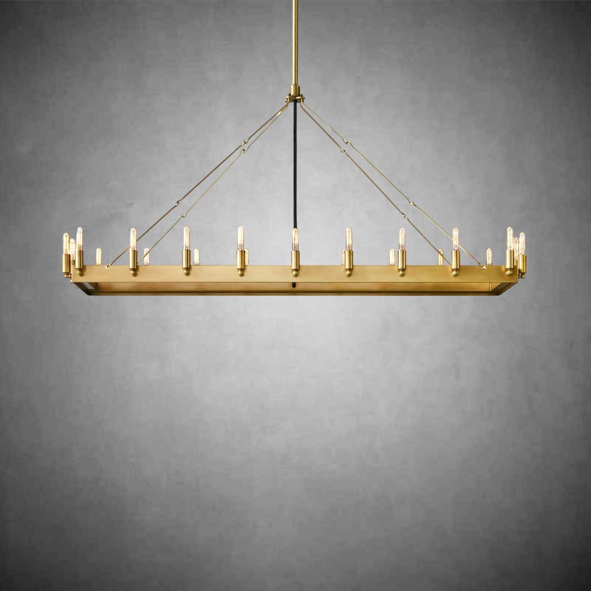 Coviro Rectangular Outdoor Chandelier
