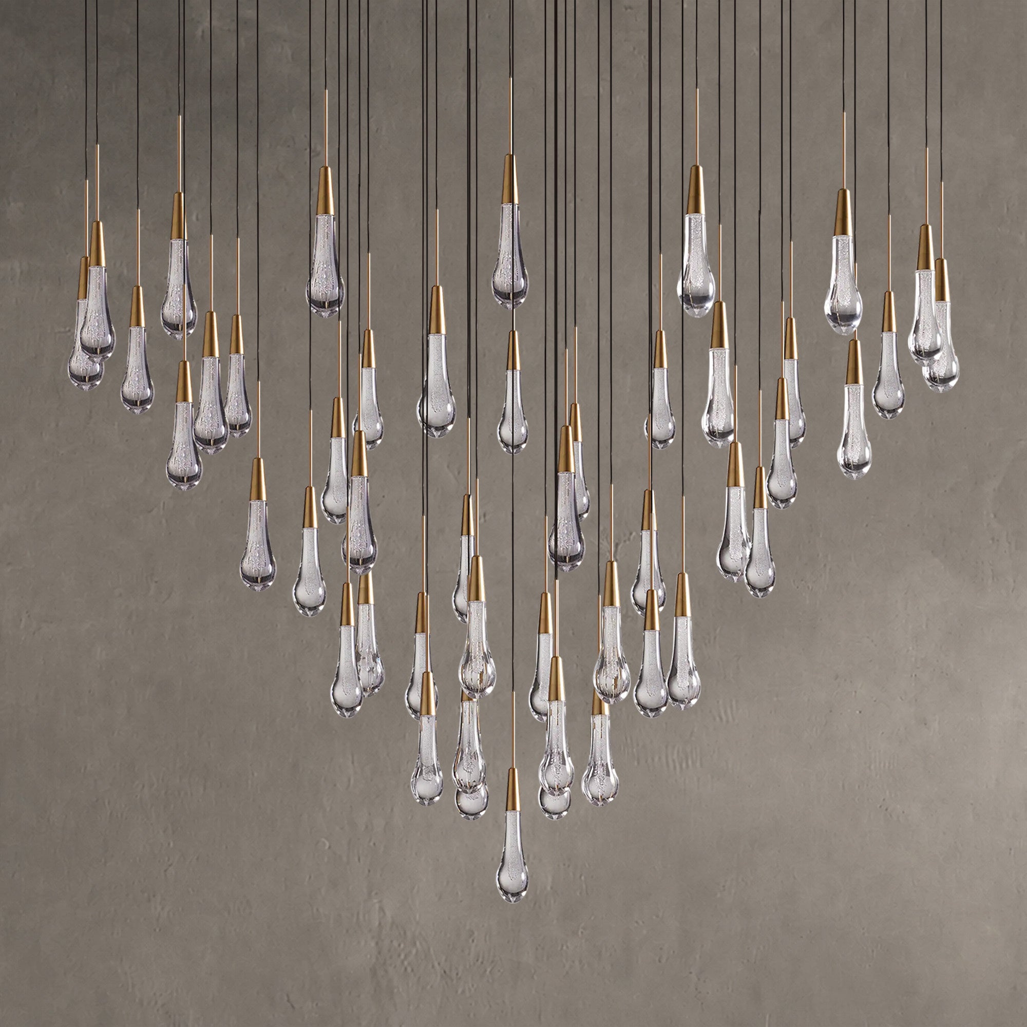 Soltaire Round Chandelier 17" 24" 36“ 58“
