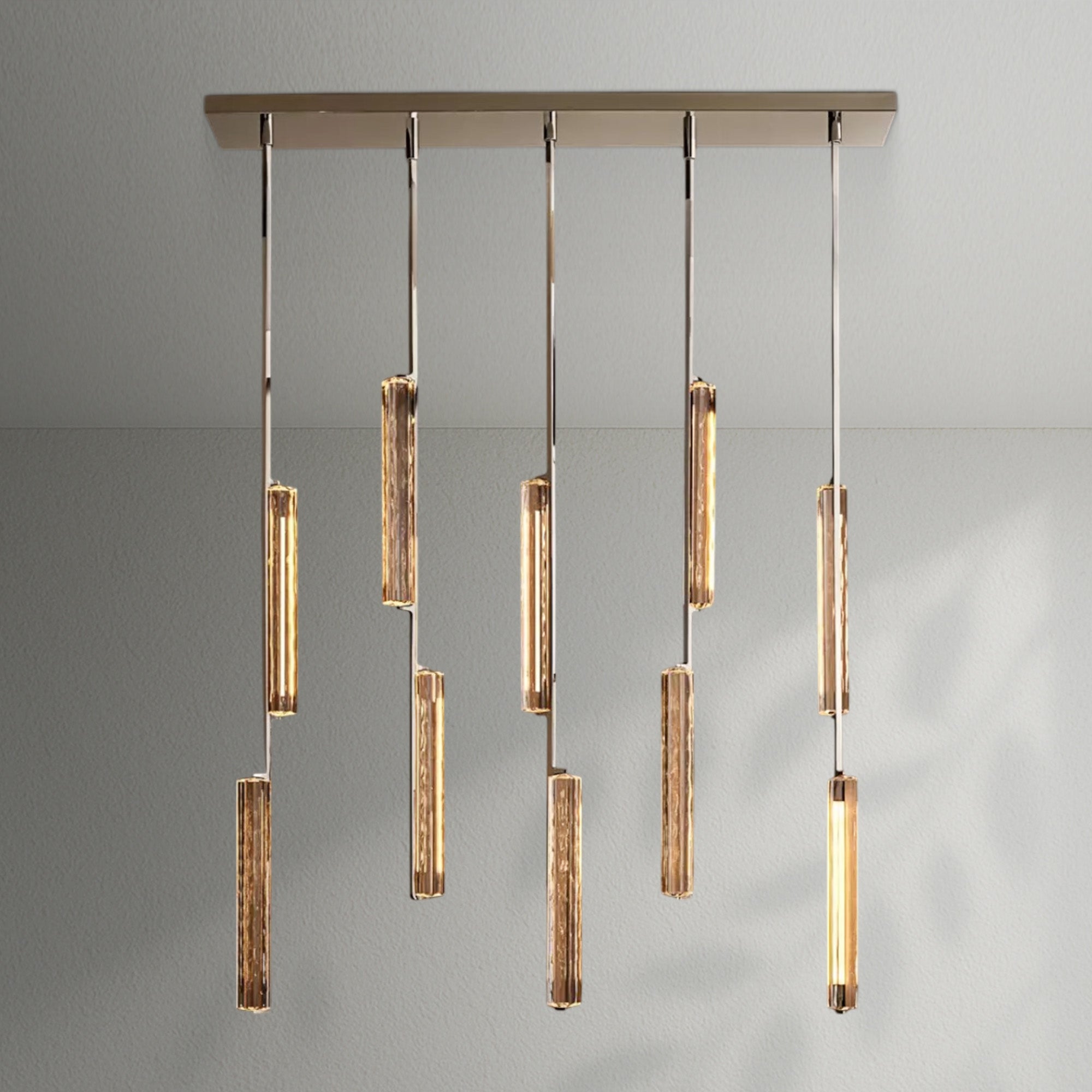 Auduban Crystal Linear Chandelier 54‘’