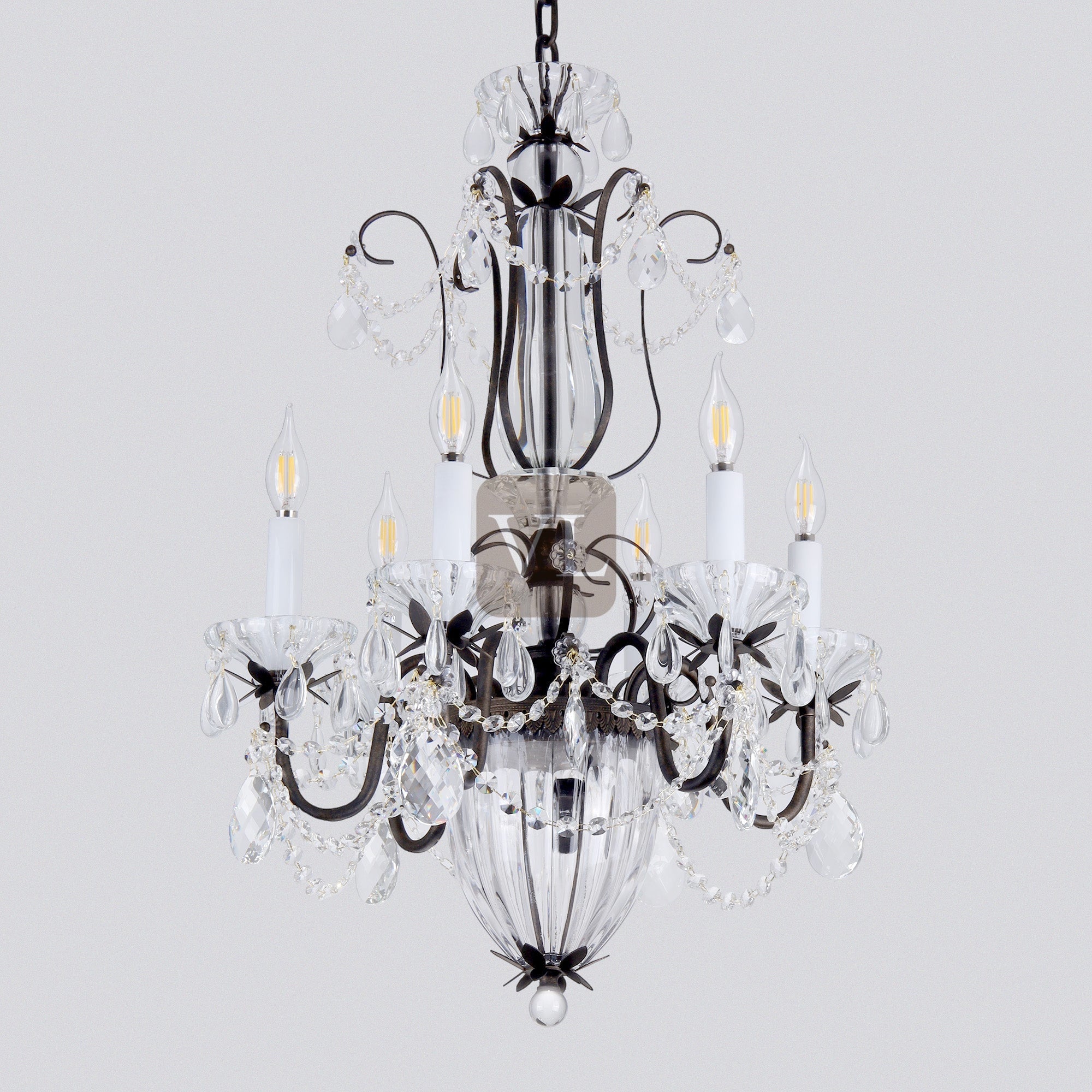 Victorian Crystal Chandelier