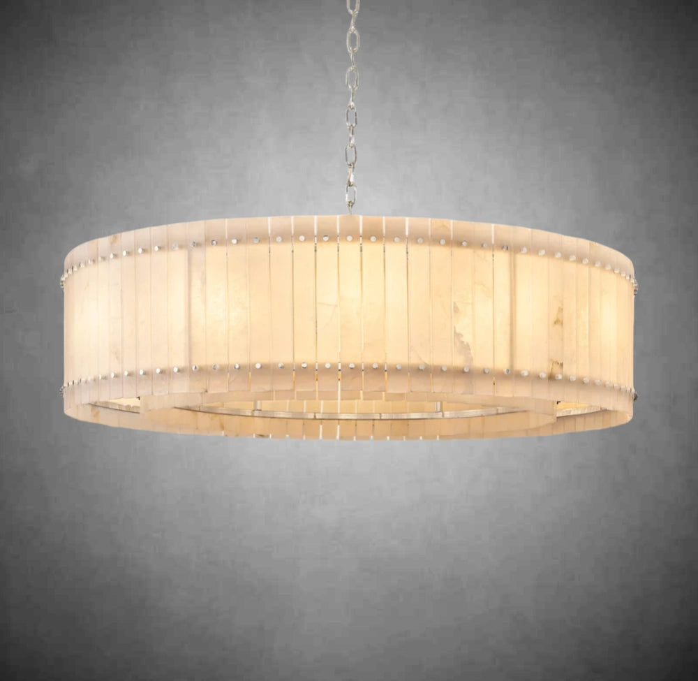 Marcus Alabaster Round Chandelier
