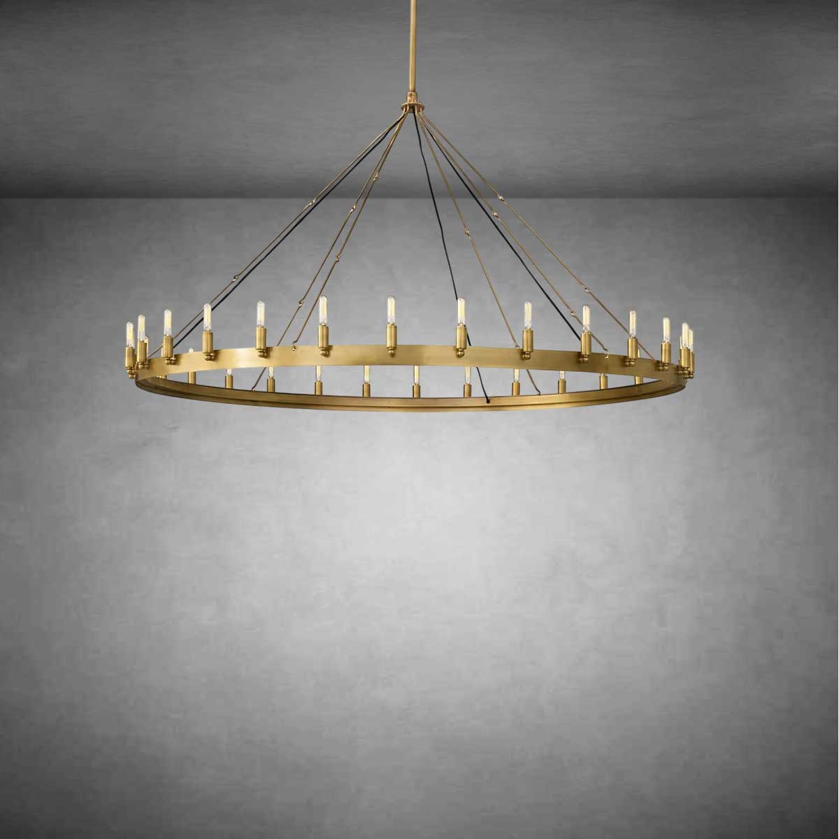 Coviro Round Outdoor Chandelier