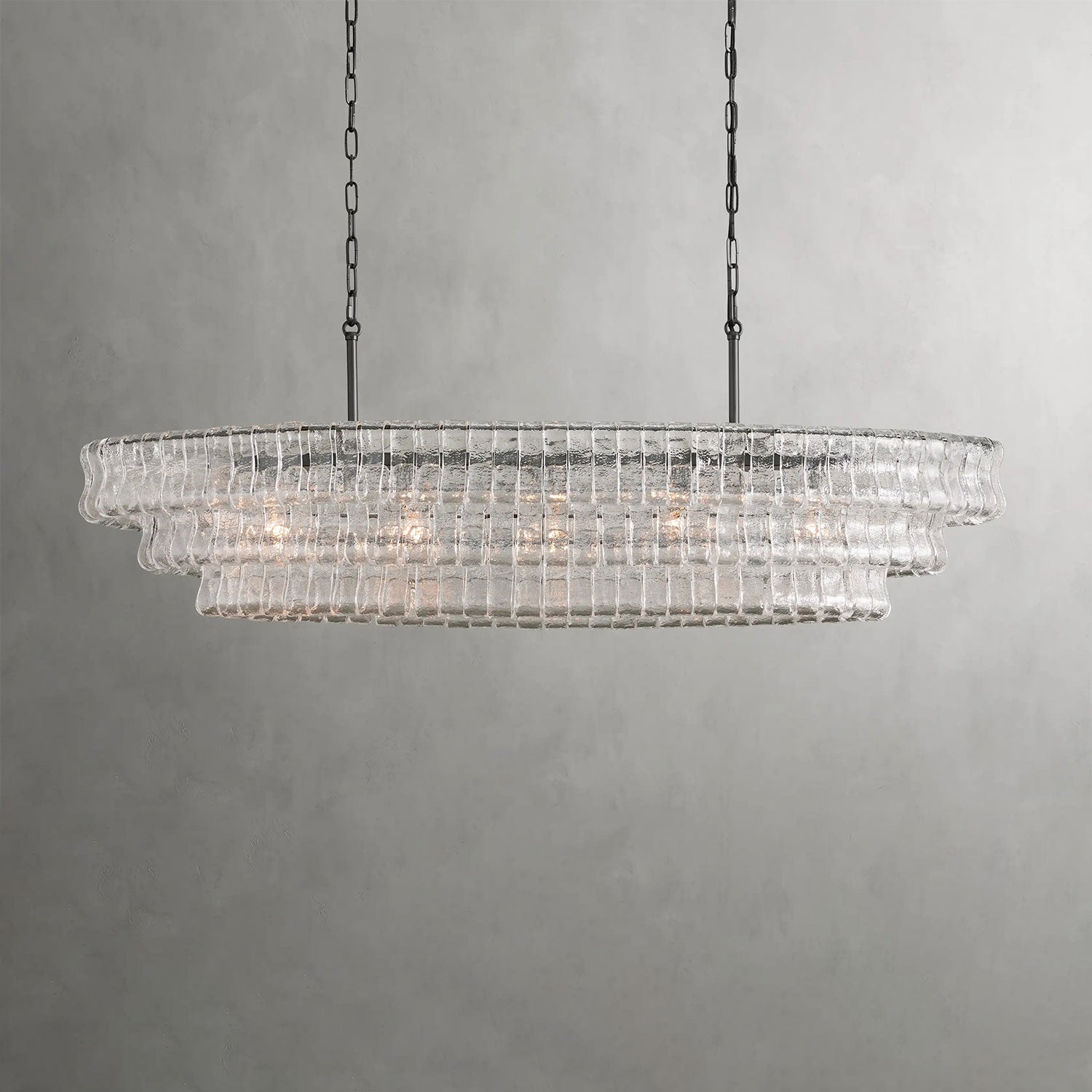 Ghiaccio Oval Chandelier