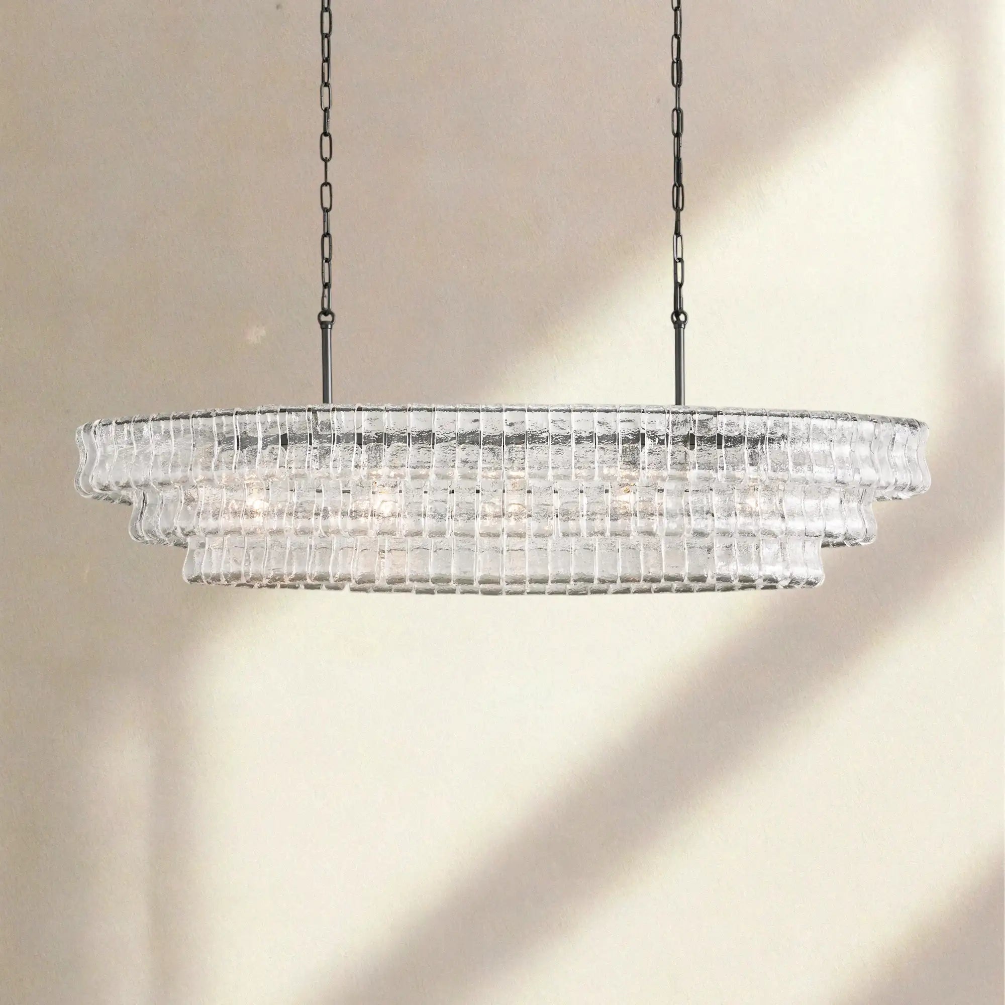 Ghiaccio Oval Chandelier