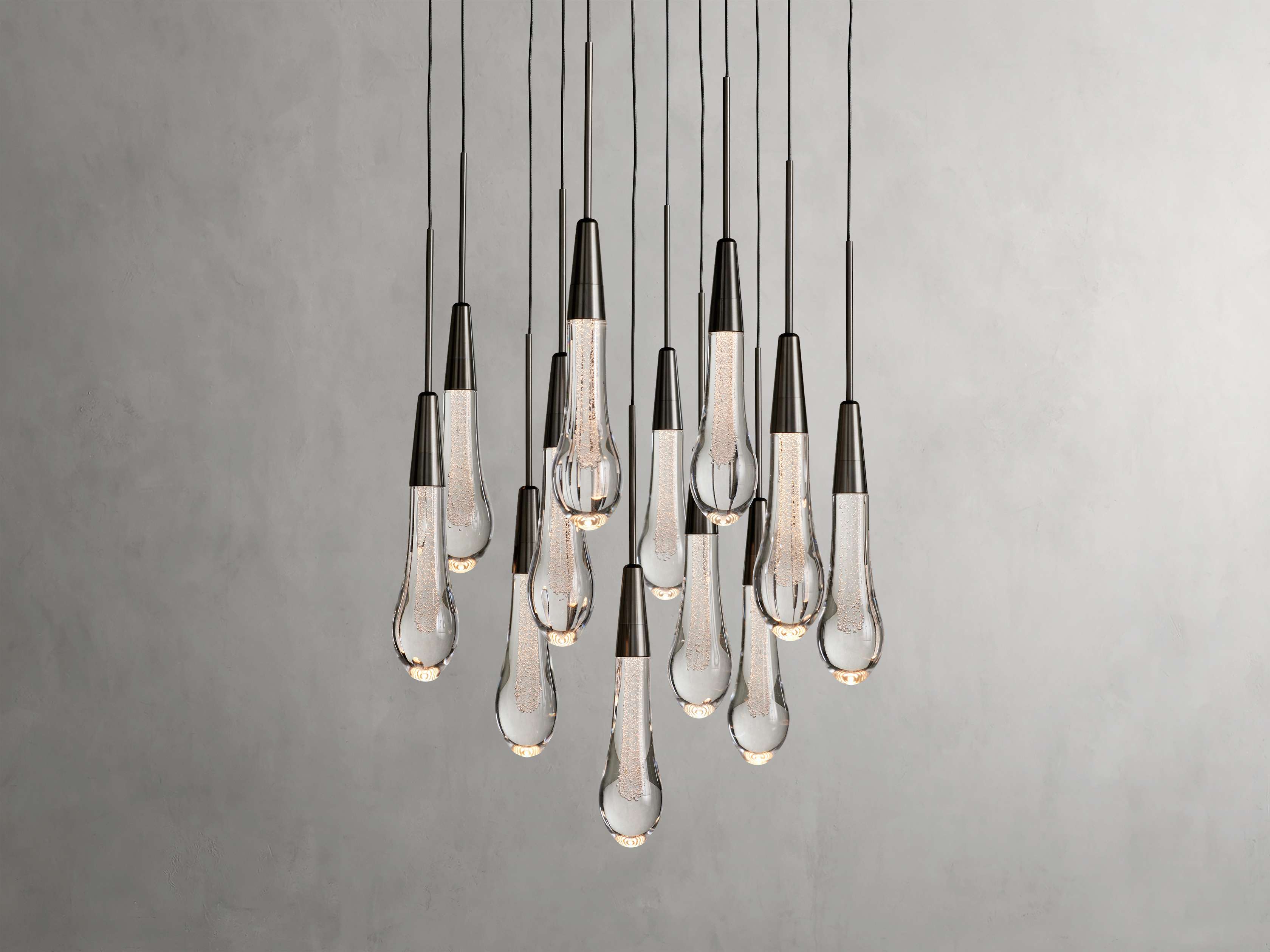 Soltaire Round Chandelier 17" 24" 36“ 58“