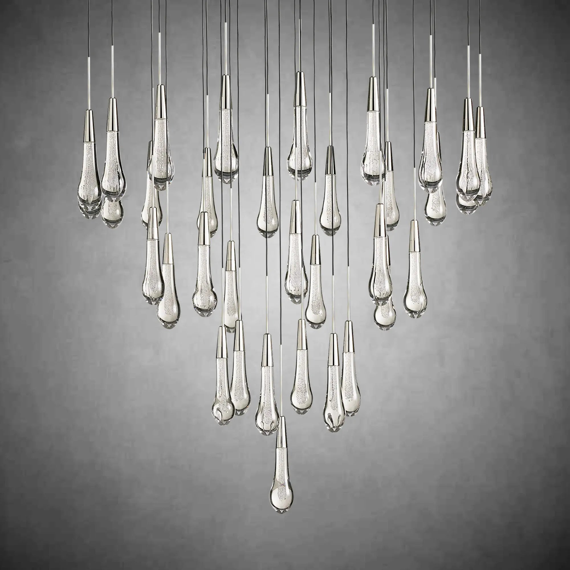 Soltaire Round Chandelier 17" 24" 36“ 58“