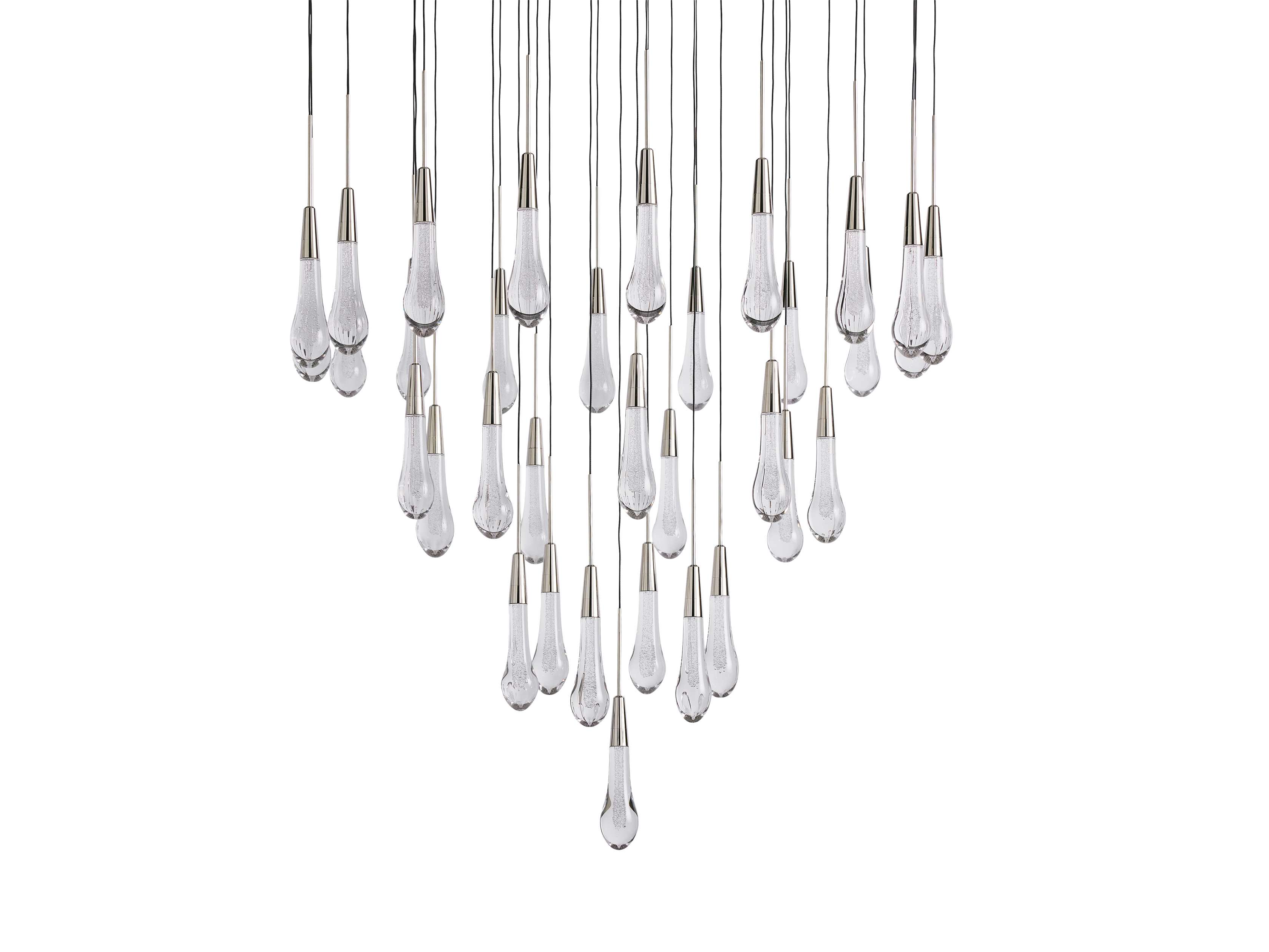 Soltaire Round Chandelier 17" 24" 36“ 58“