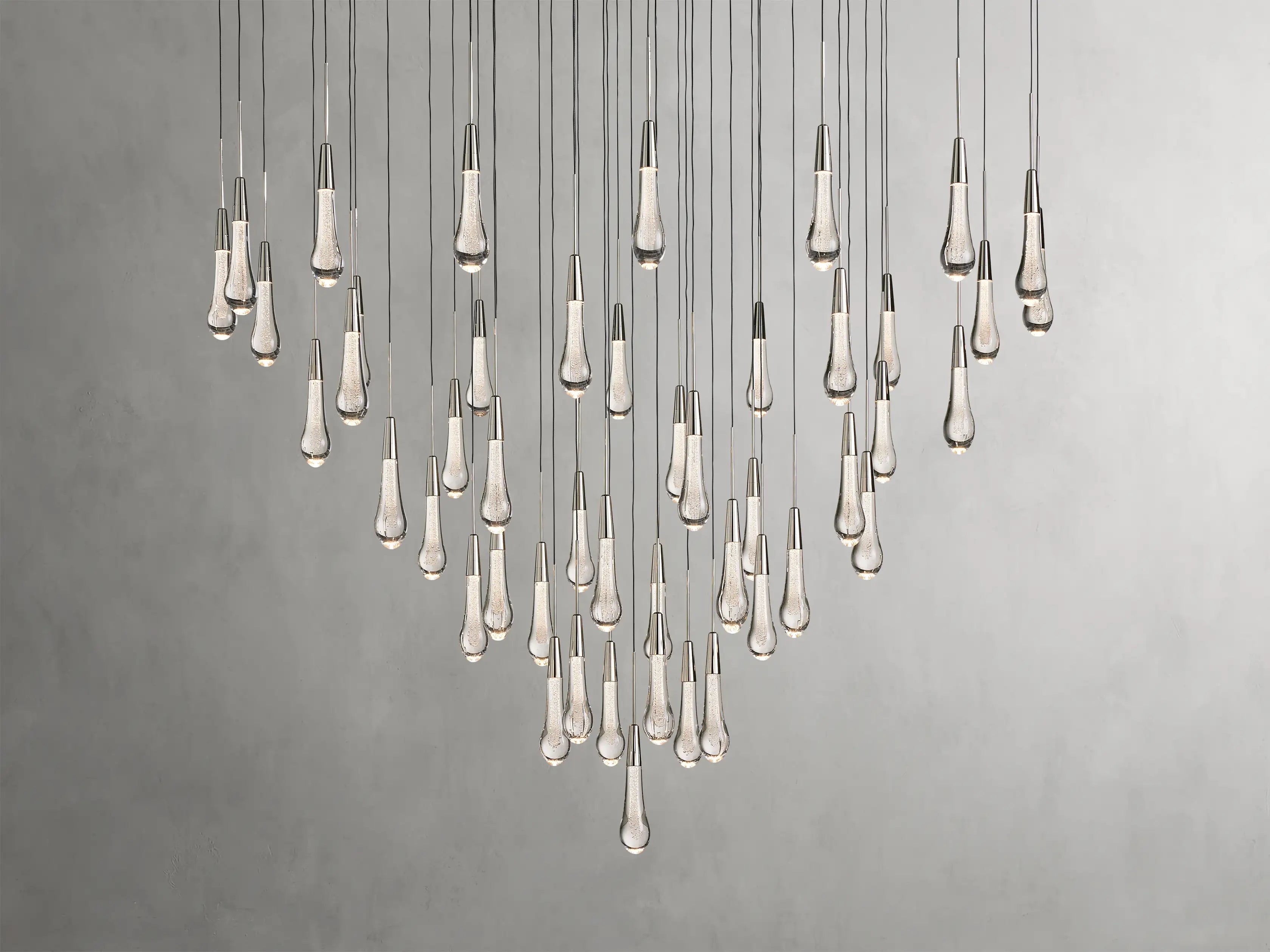 Soltaire Round Chandelier 17" 24" 36“ 58“