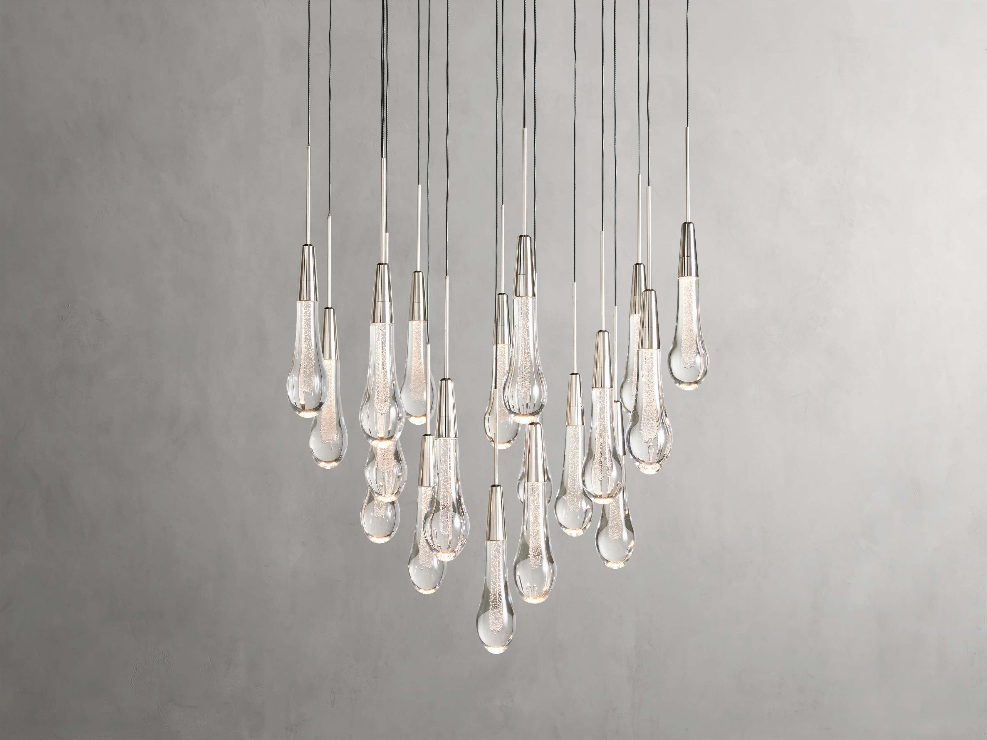 Soltaire Round Chandelier 17" 24" 36“ 58“