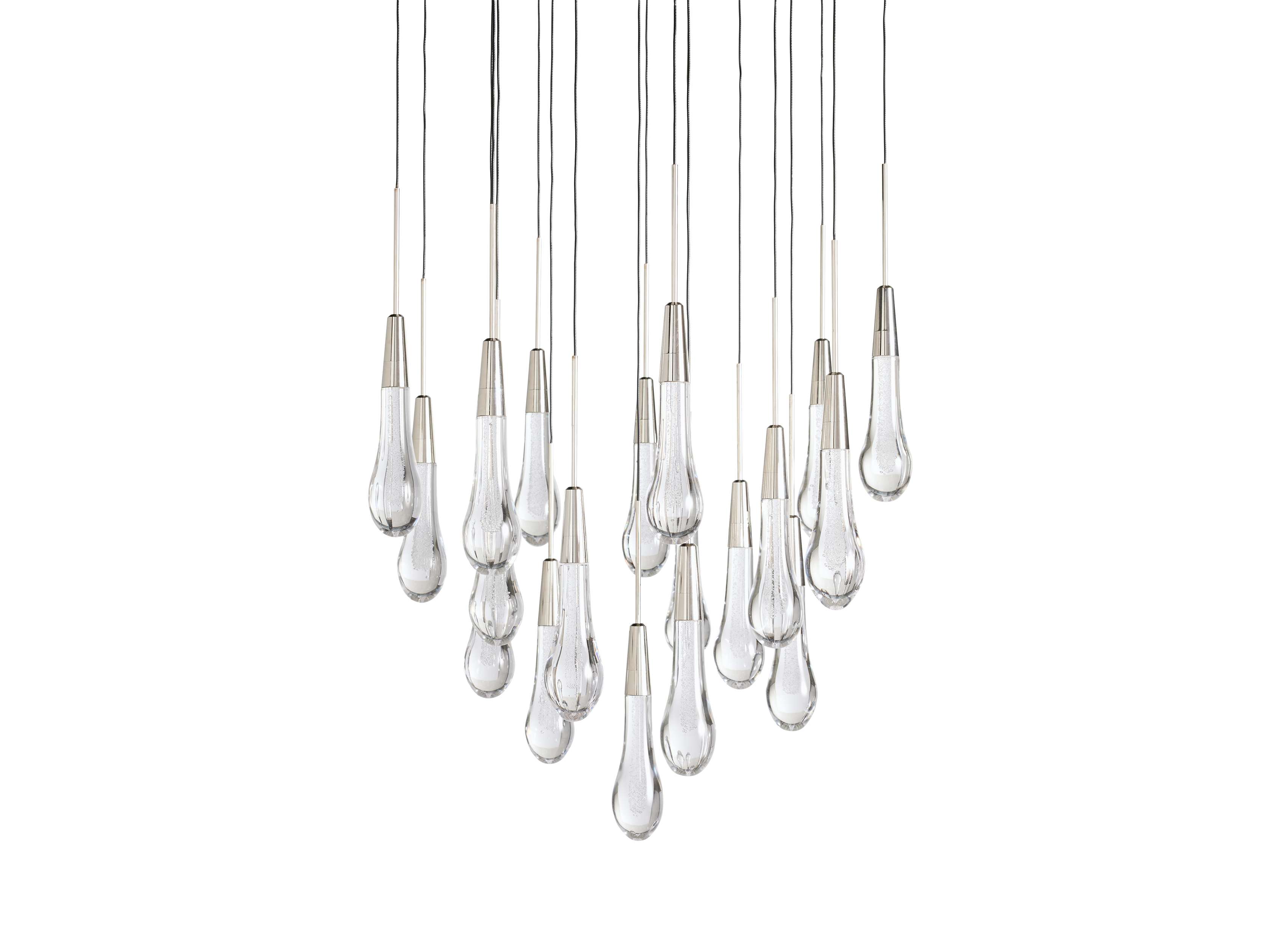 Soltaire Round Chandelier 17" 24" 36“ 58“