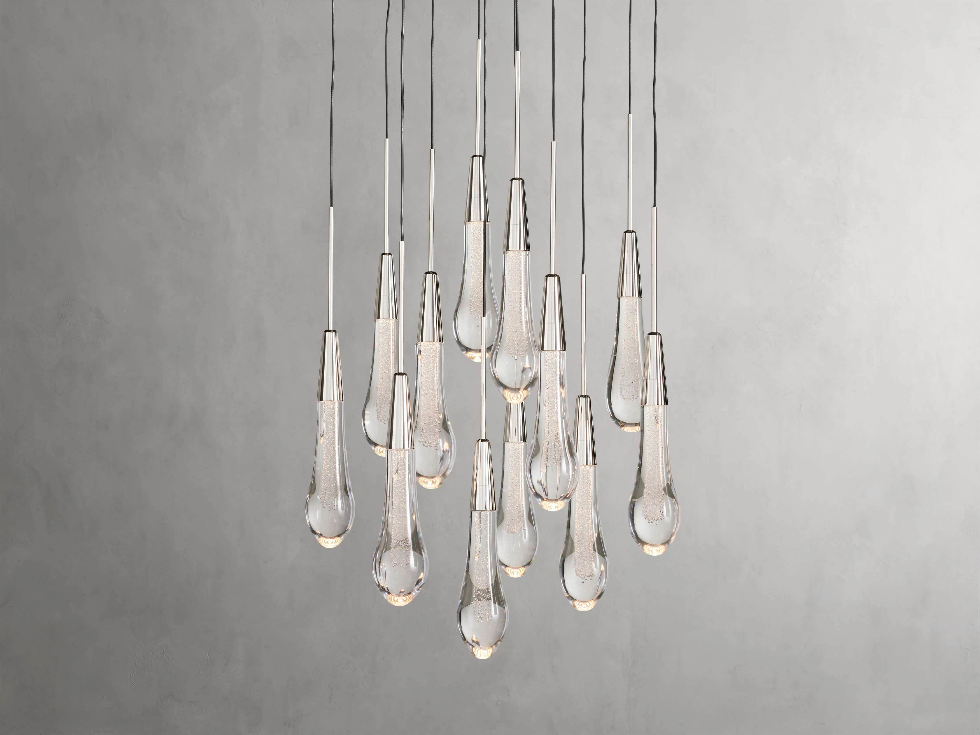 Soltaire Round Chandelier 17" 24" 36“ 58“