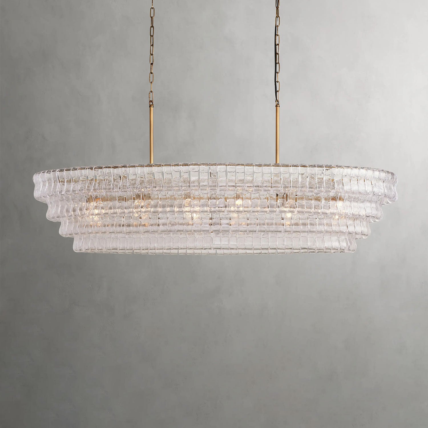 Ghiaccio Oval Chandelier