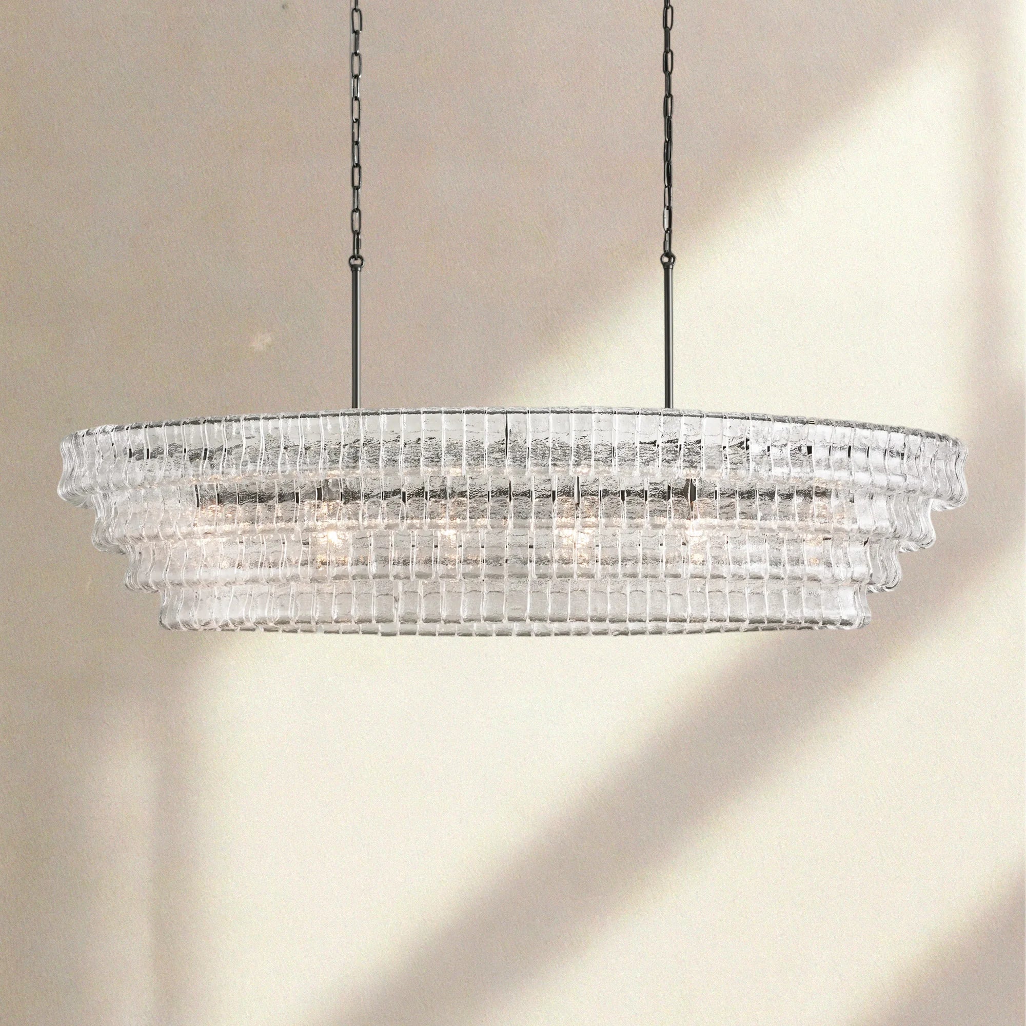 Ghiaccio Oval Chandelier