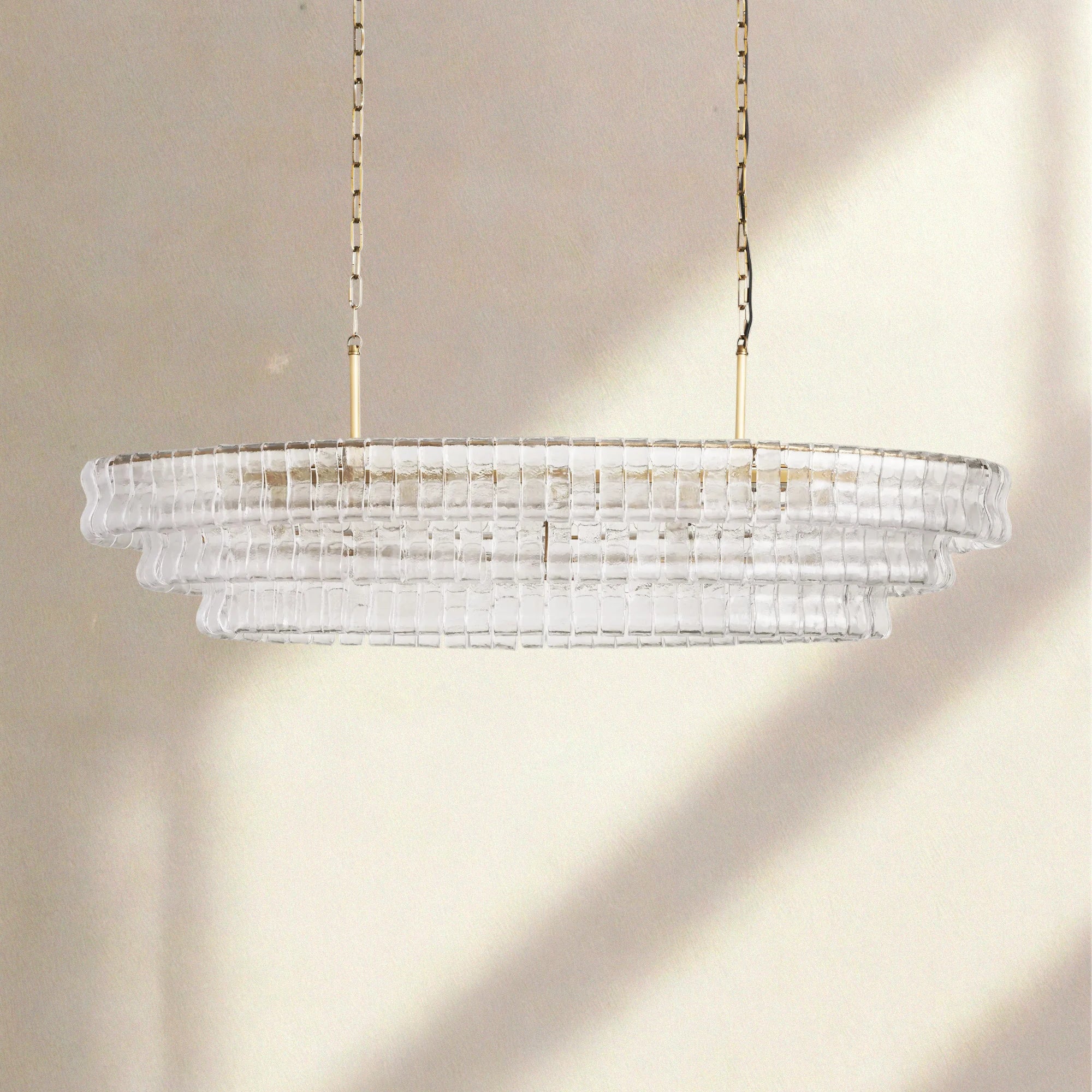 Ghiaccio Oval Chandelier