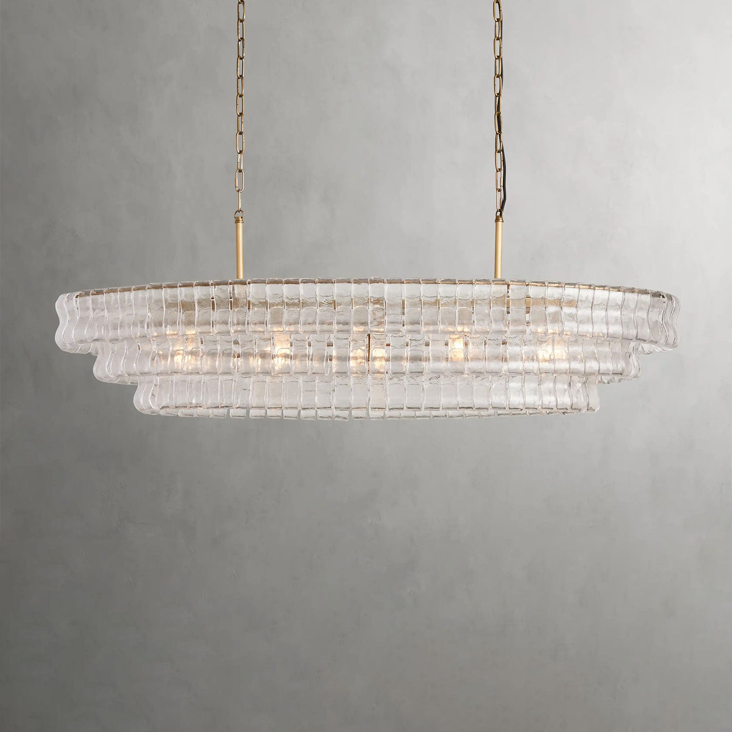 Ghiaccio Oval Chandelier