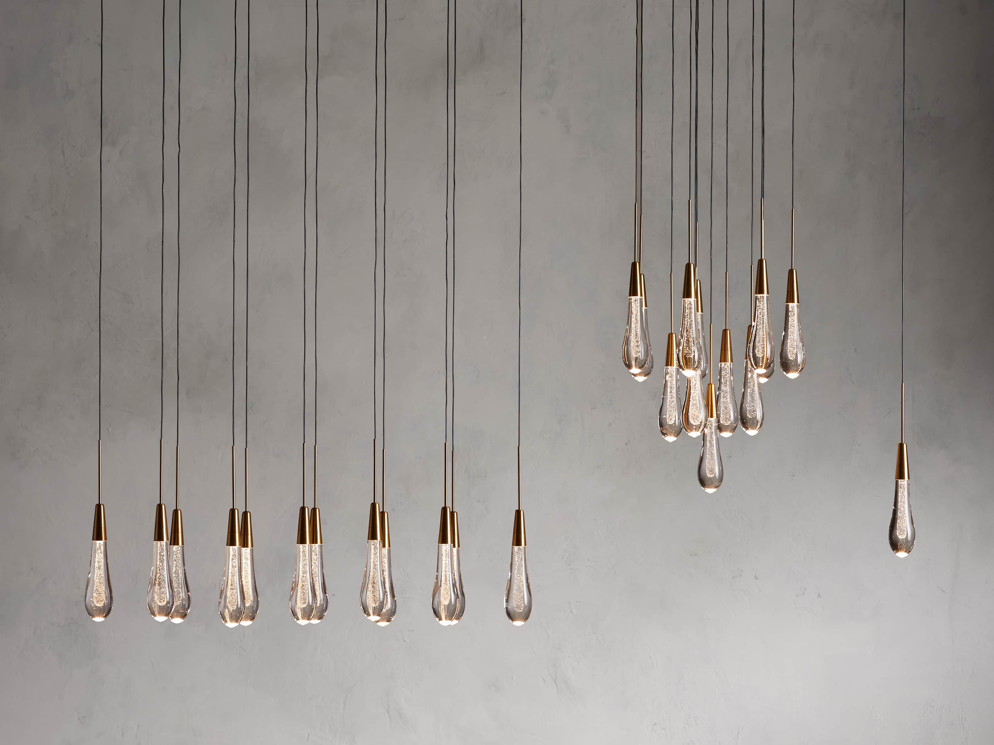 Soltaire Round Chandelier 17" 24" 36“ 58“