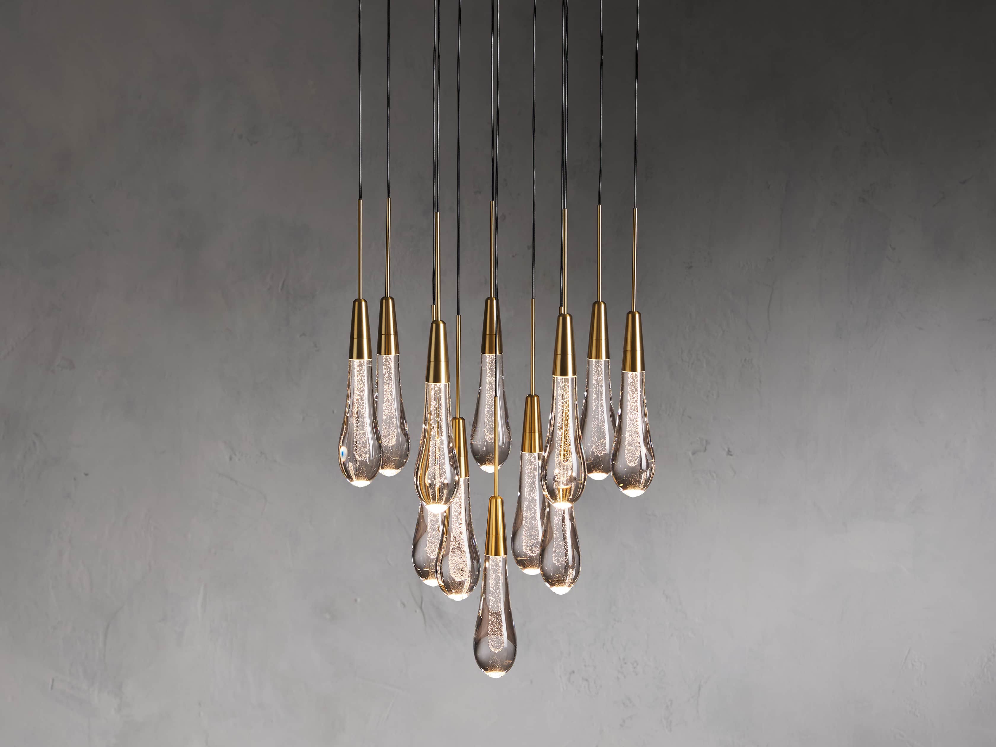 Soltaire Round Chandelier 17" 24" 36“ 58“