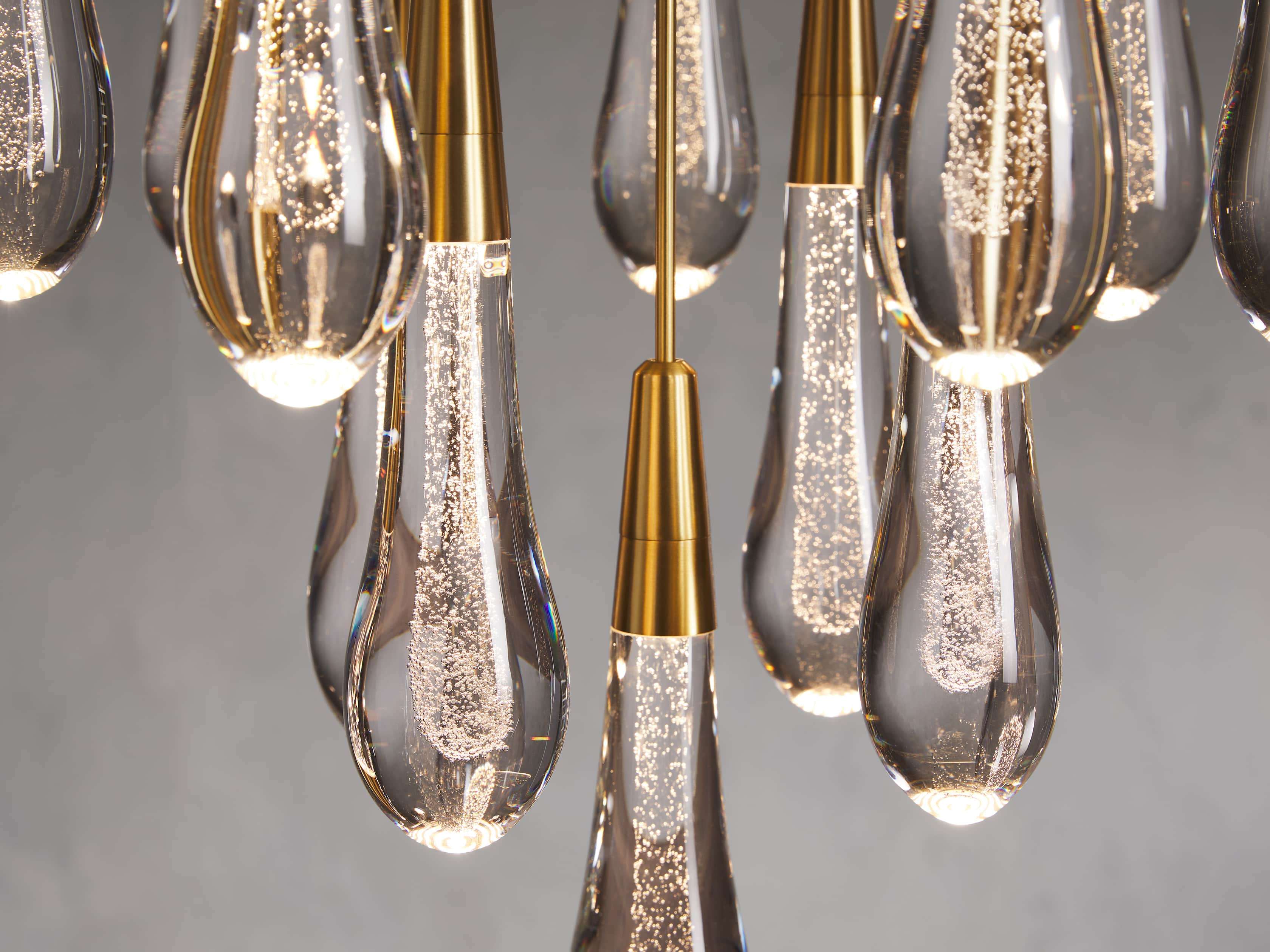 Soltaire Round Chandelier 17" 24" 36“ 58“