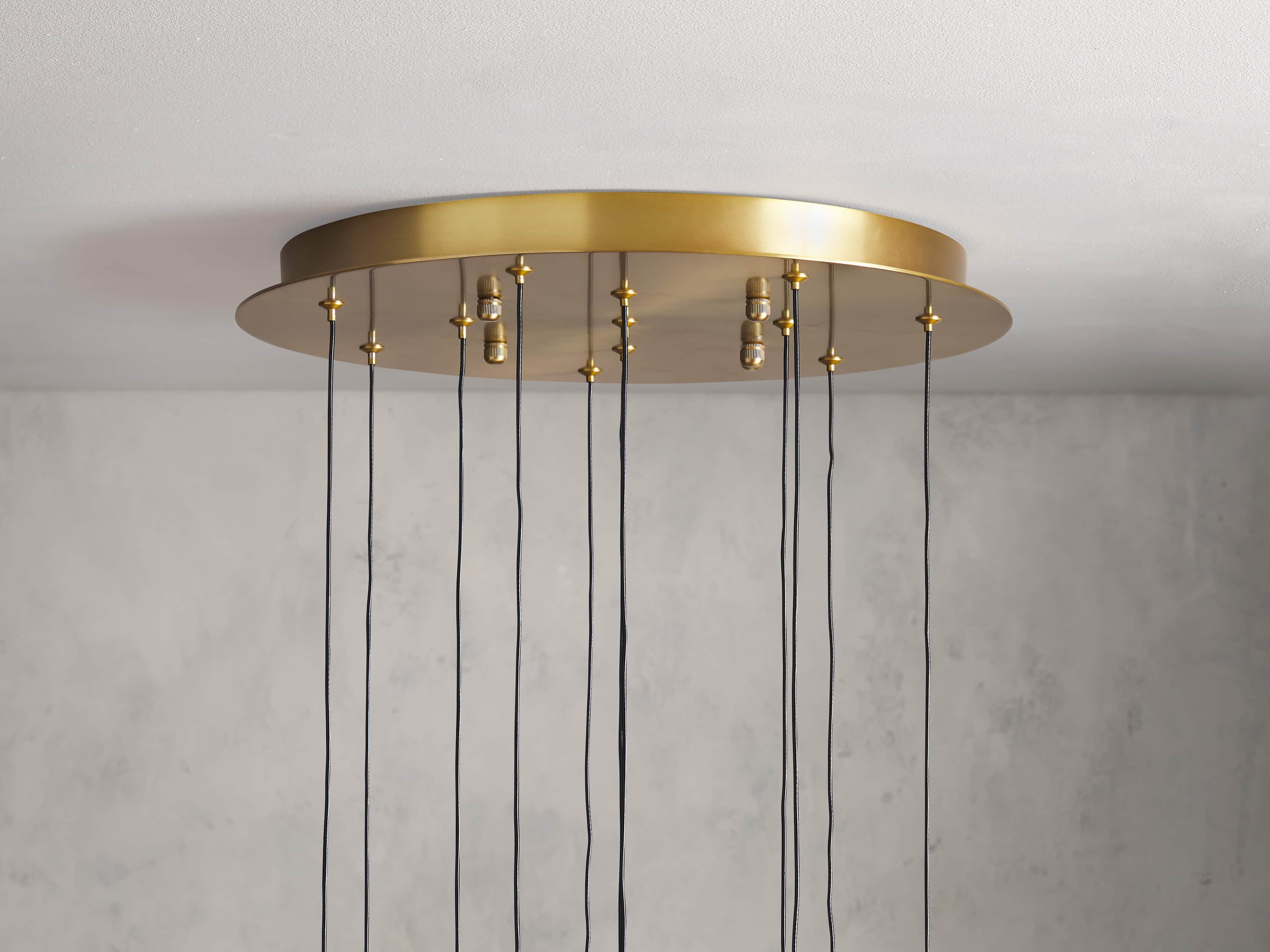 Soltaire Round Chandelier 17" 24" 36“ 58“