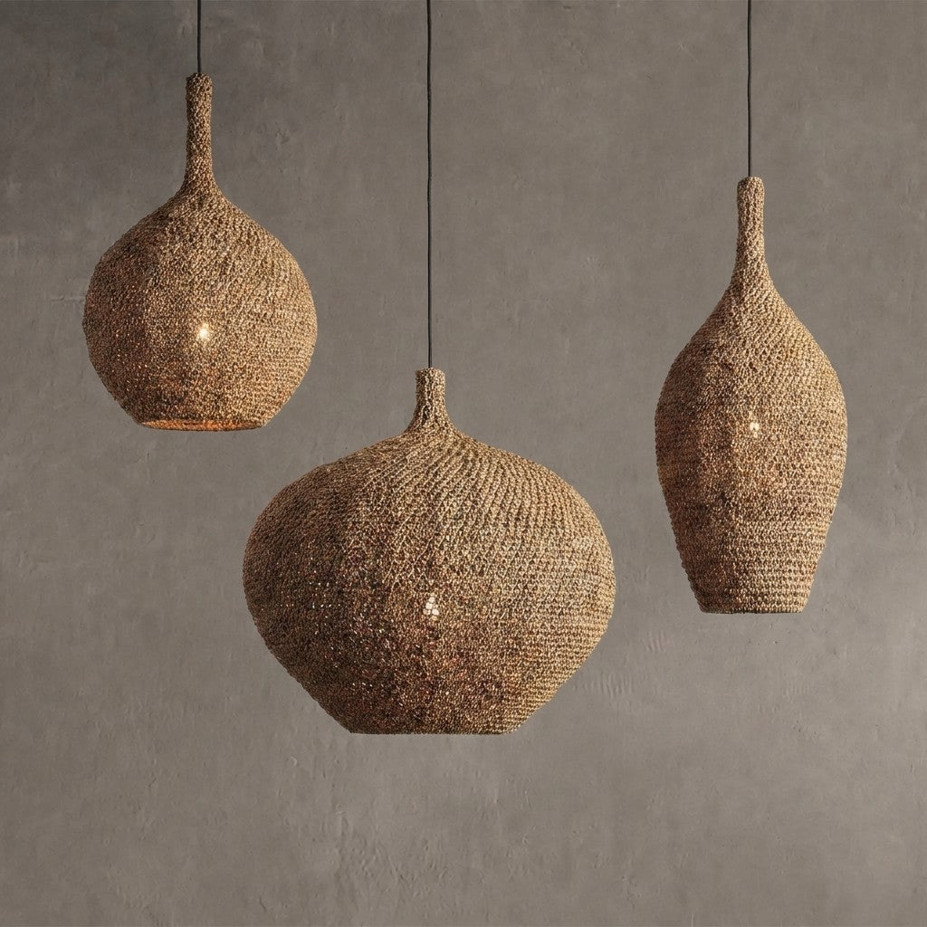 Canela Natural Rope 15" Pendant