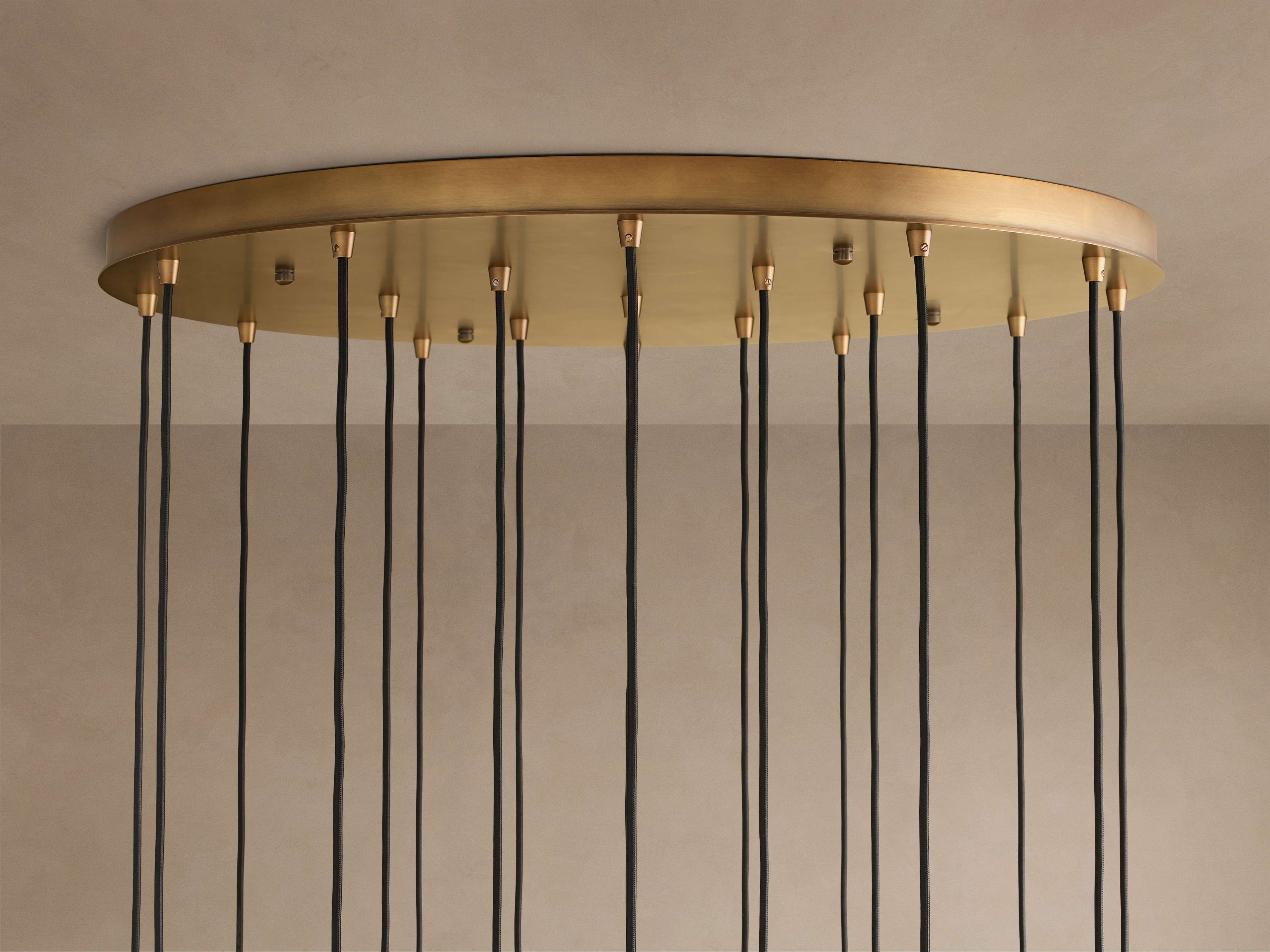 Colleena Hammered Glass Round Chandelier