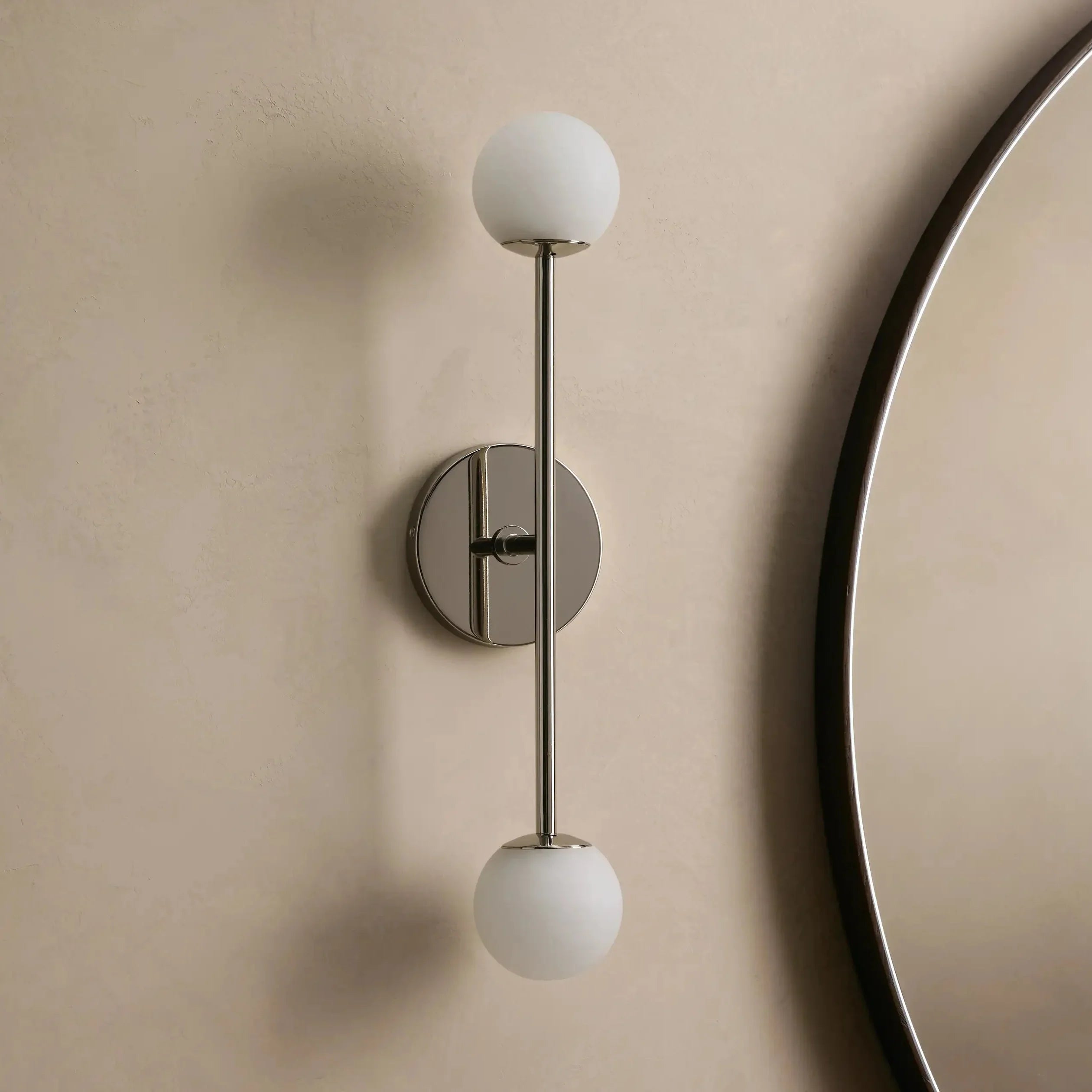 Girouette Double Alabaster Sconce