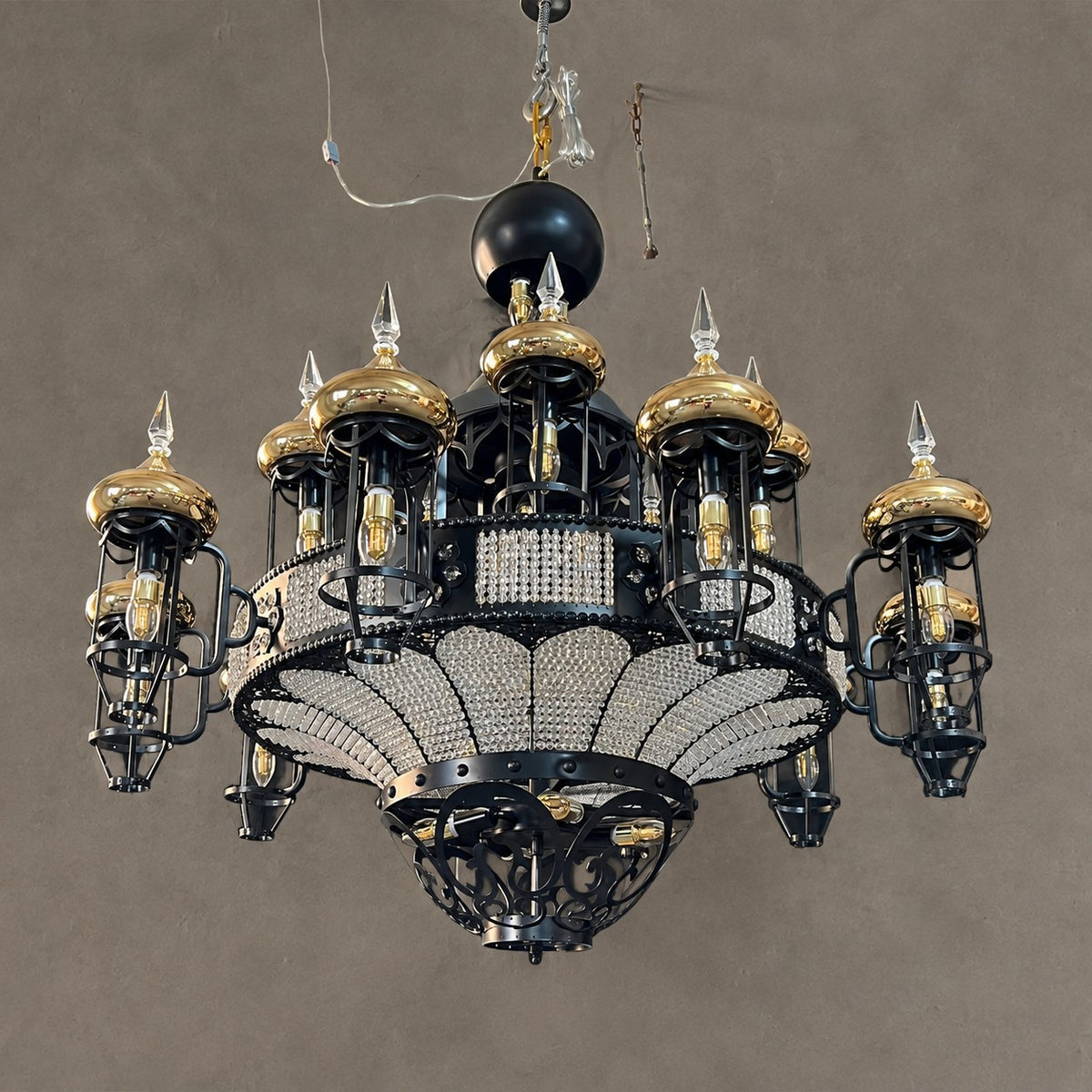 Arabian Nights Ornate Elegance Chandelier for High-ceiling