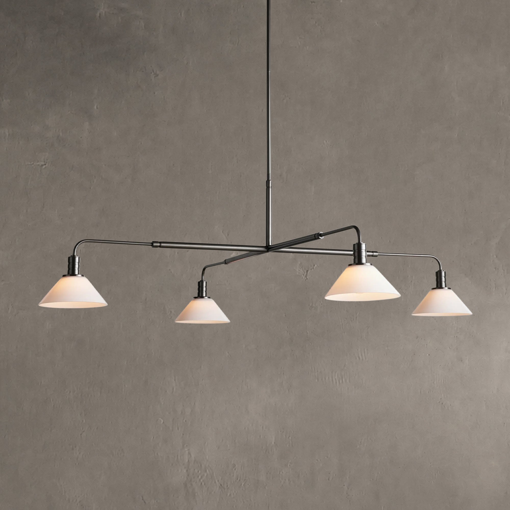 Theron Glass Round Chandelier 30'' 52''