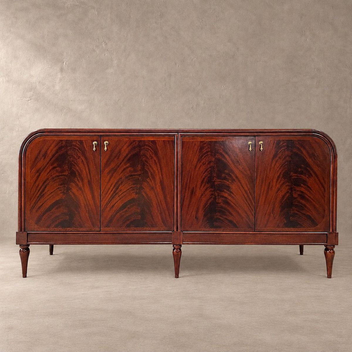 Vintage Mahogany Wood Storage Sideboard