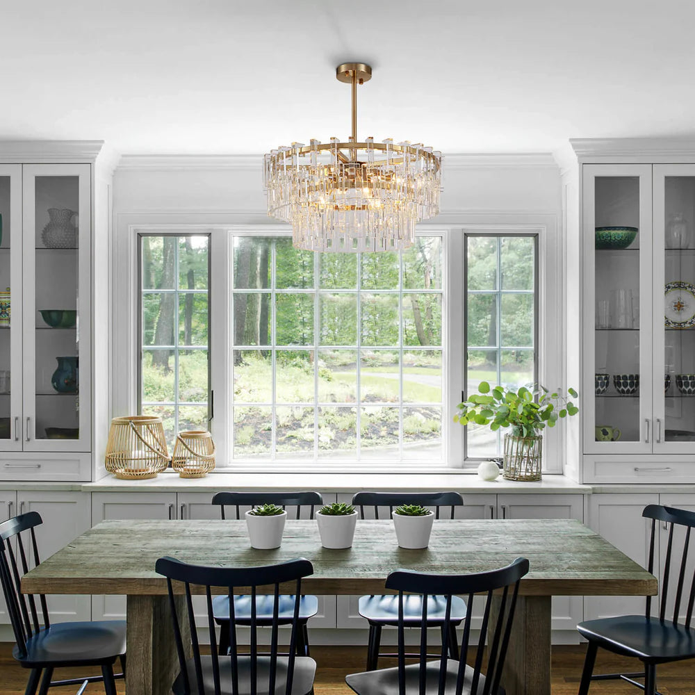 Miravon K9 Crystal Round Chandelier