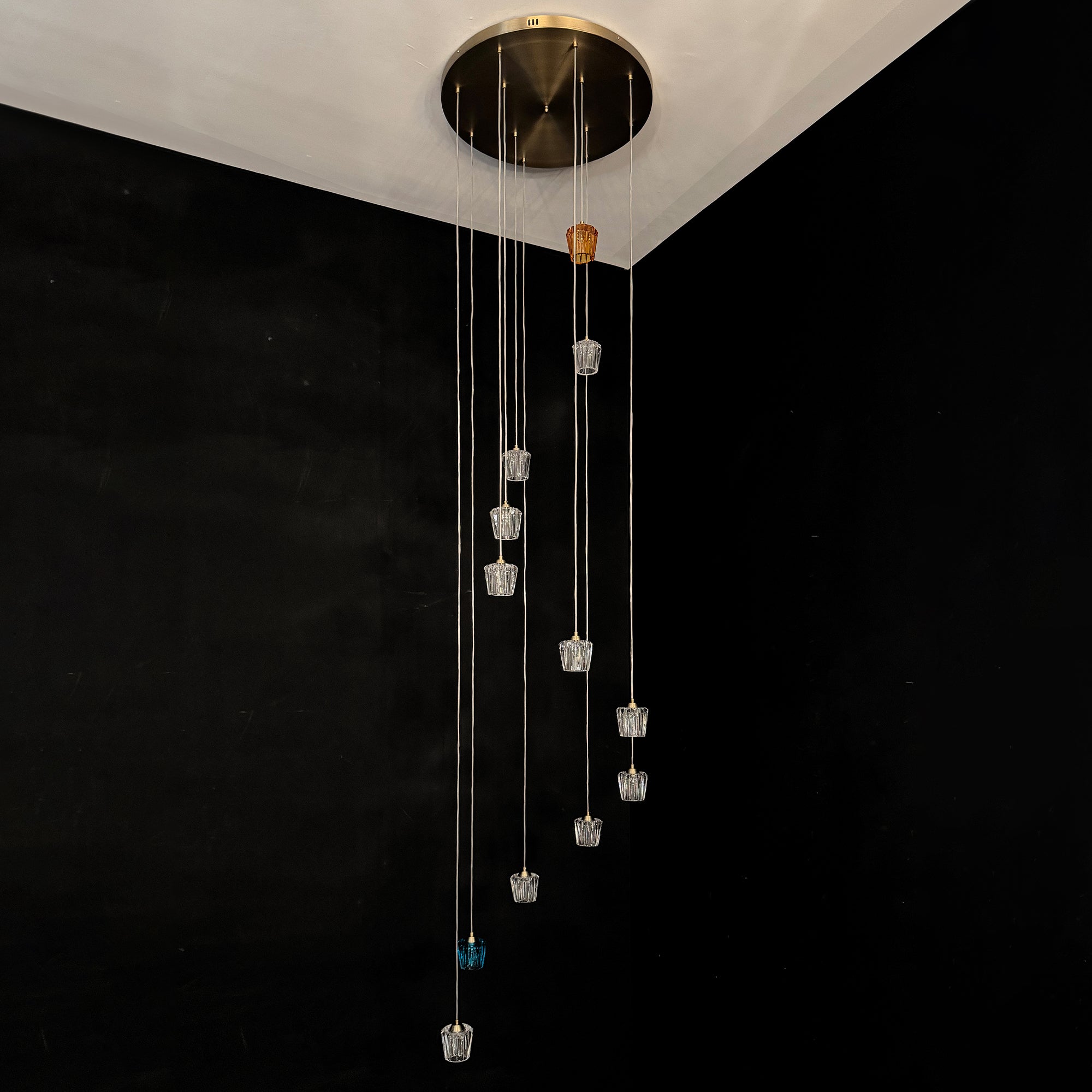 K9 Crystal Cup LED Pendant & Wall Light Collection