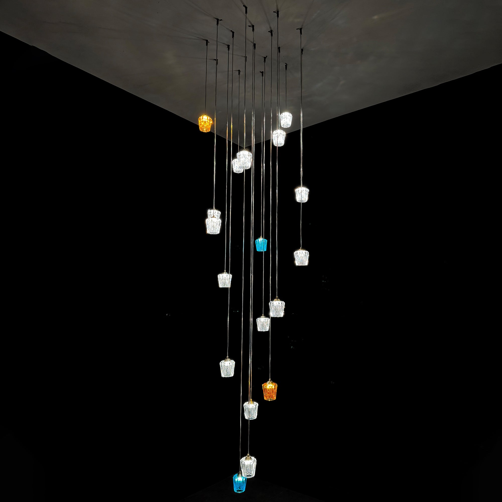 K9 Crystal Cup LED Pendant & Wall Light Collection