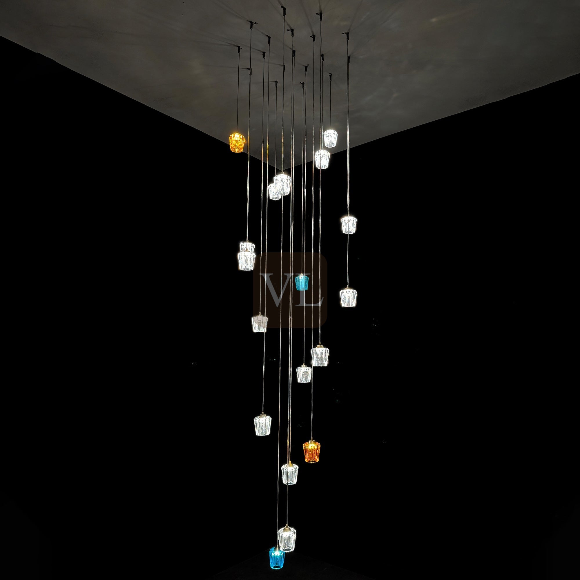 K9 Crystal Cup LED Pendant & Wall Light Collection