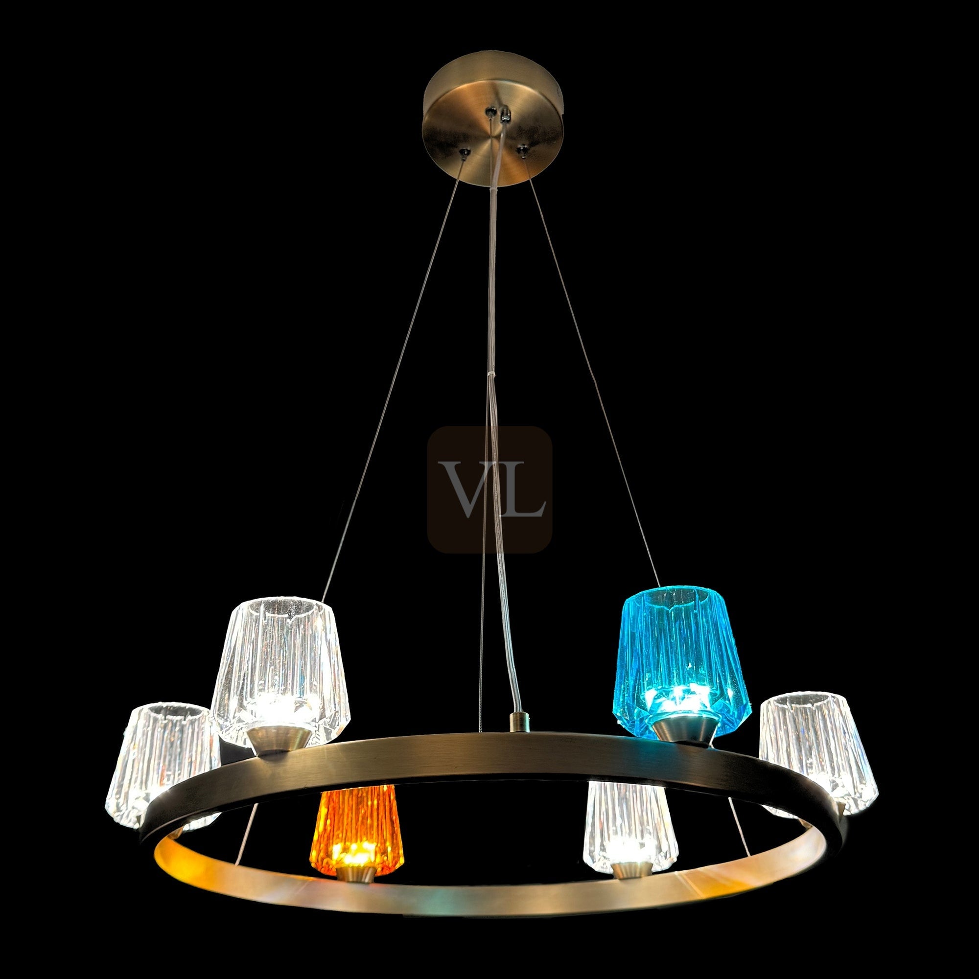 K9 Crystal Cup LED Pendant & Wall Light Collection