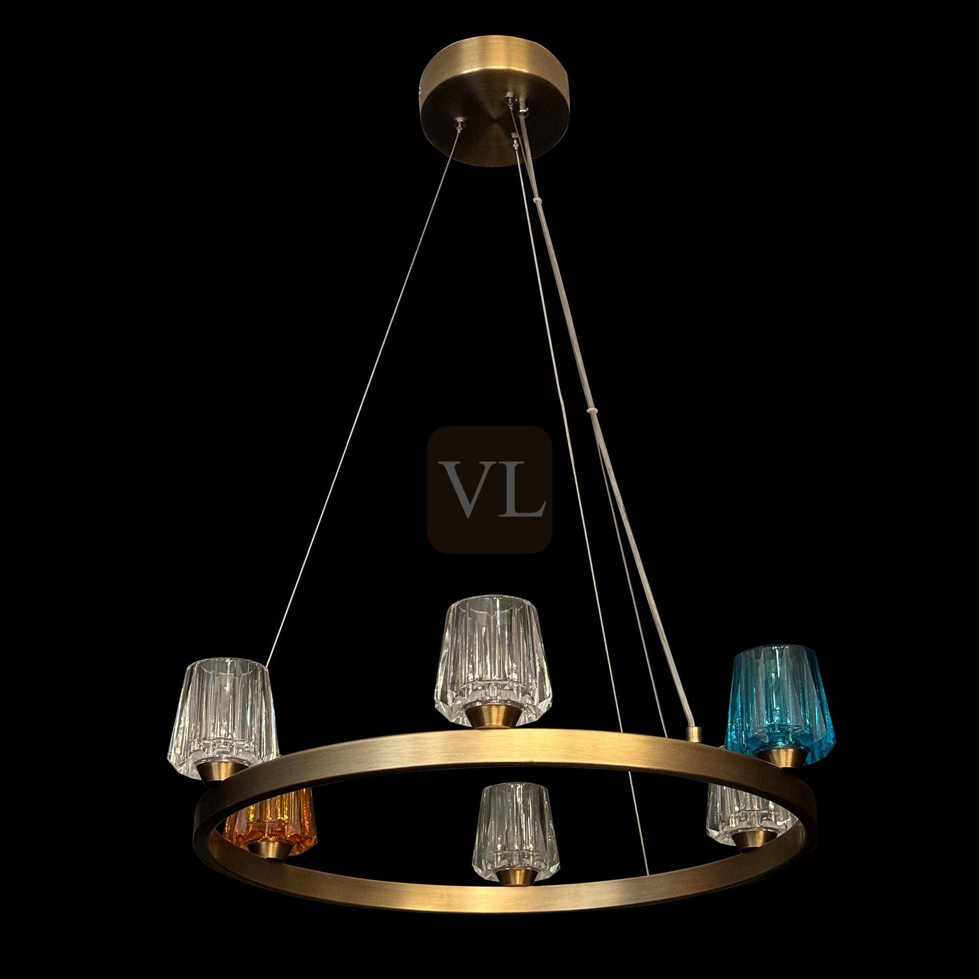 K9 Crystal Cup LED Pendant & Wall Light Collection