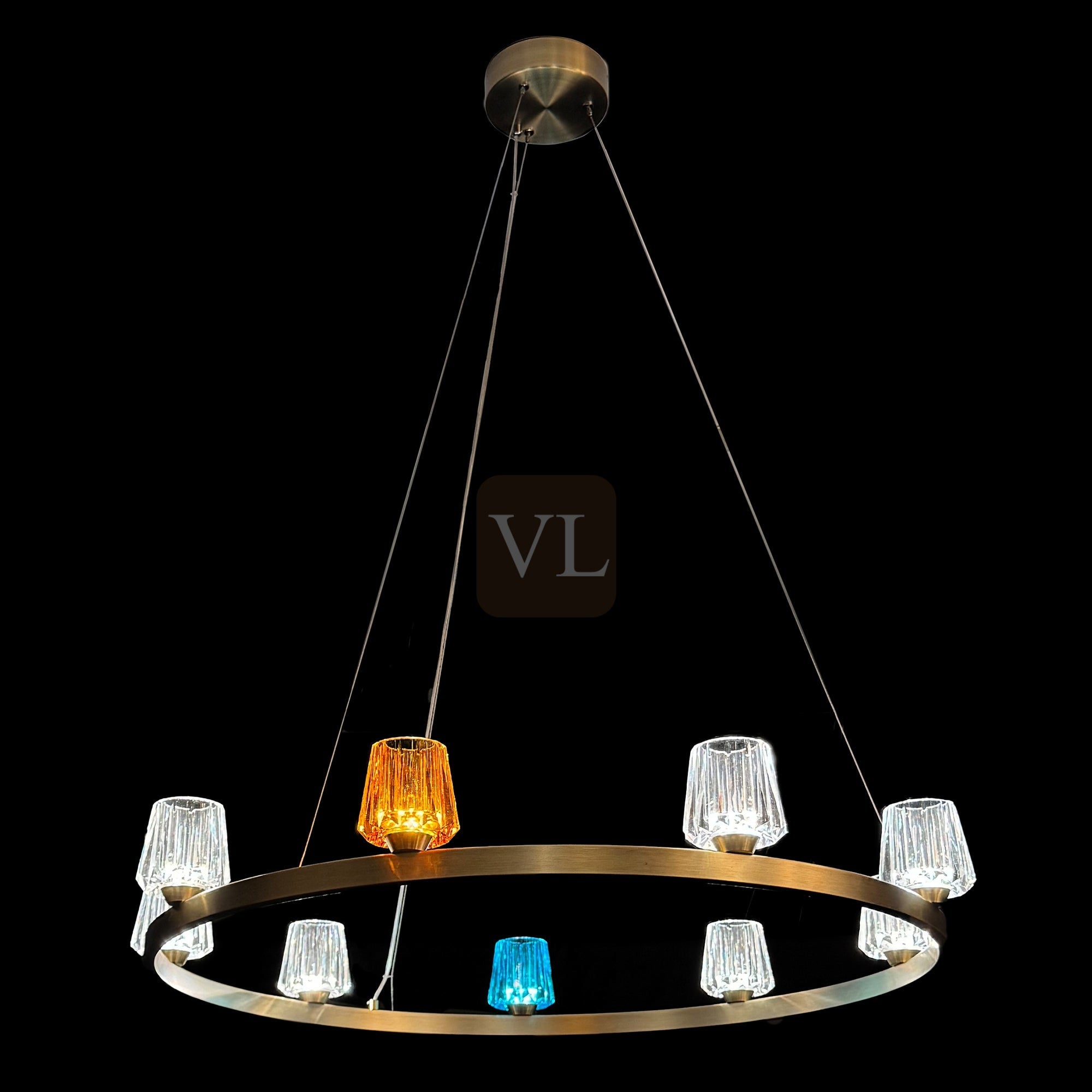 K9 Crystal Cup LED Pendant & Wall Light Collection