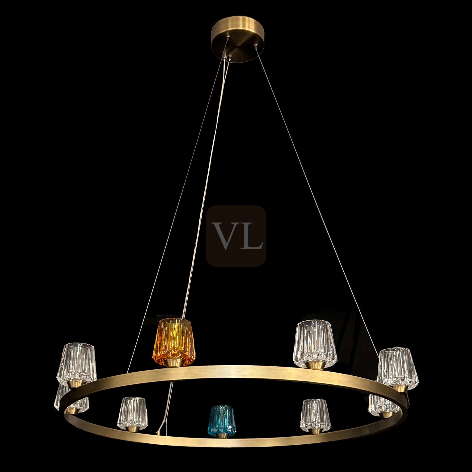 K9 Crystal Cup LED Pendant & Wall Light Collection