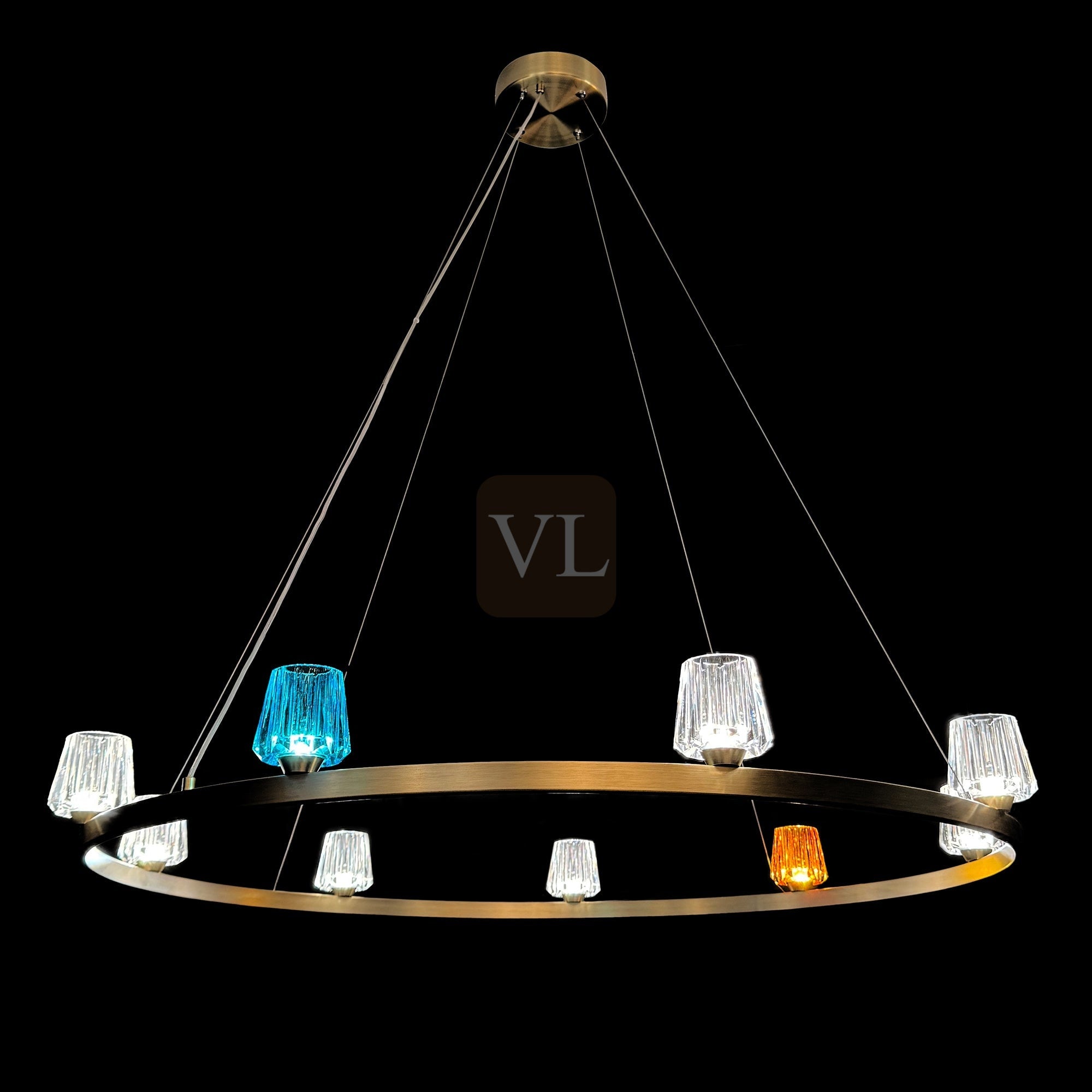 K9 Crystal Cup LED Pendant & Wall Light Collection