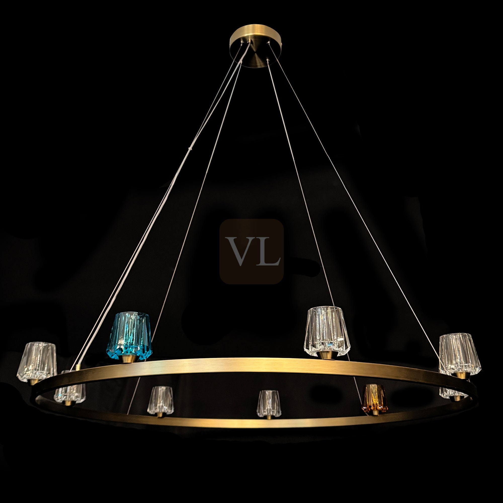 K9 Crystal Cup LED Pendant & Wall Light Collection