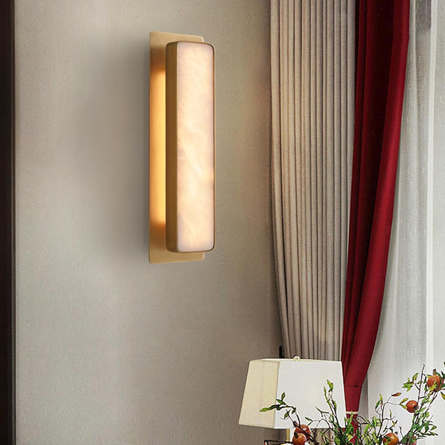 Gold Modern LED Acrylic Wall Sconce 19W Cool White