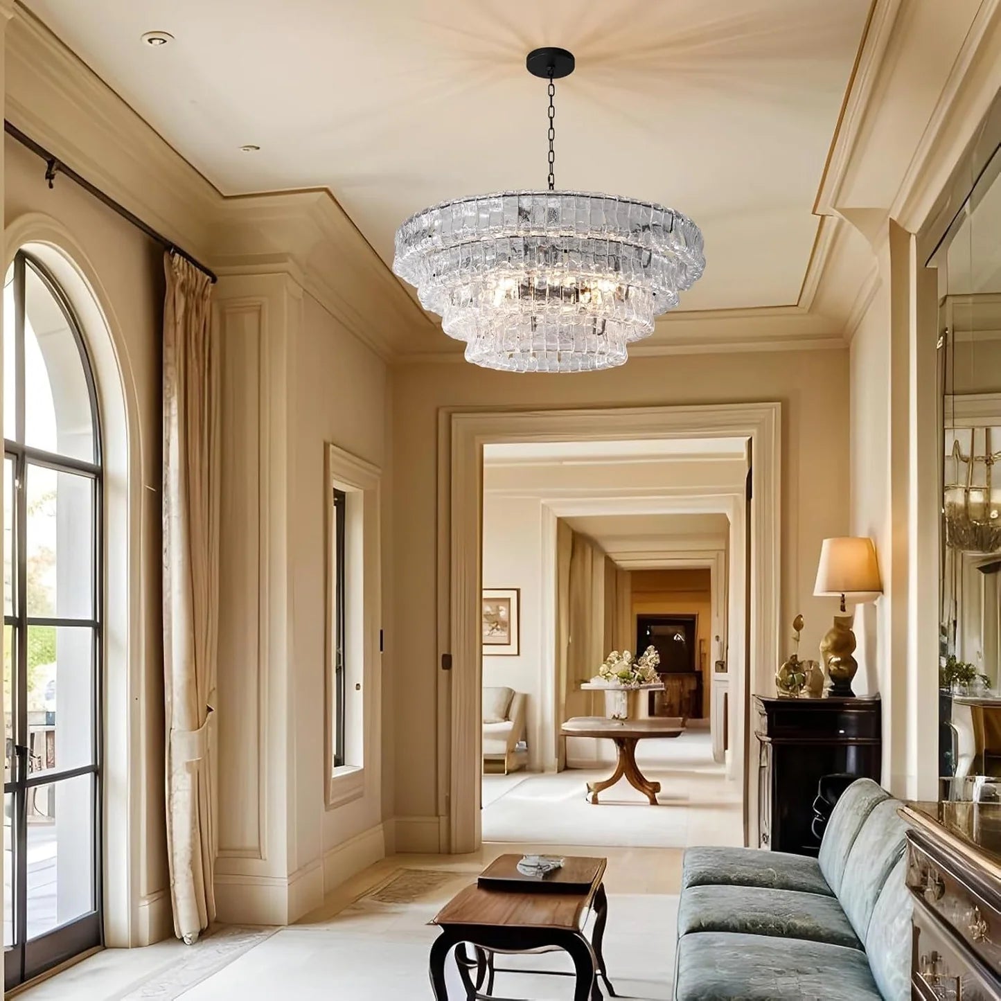 Ghiaccio Round Chandelier