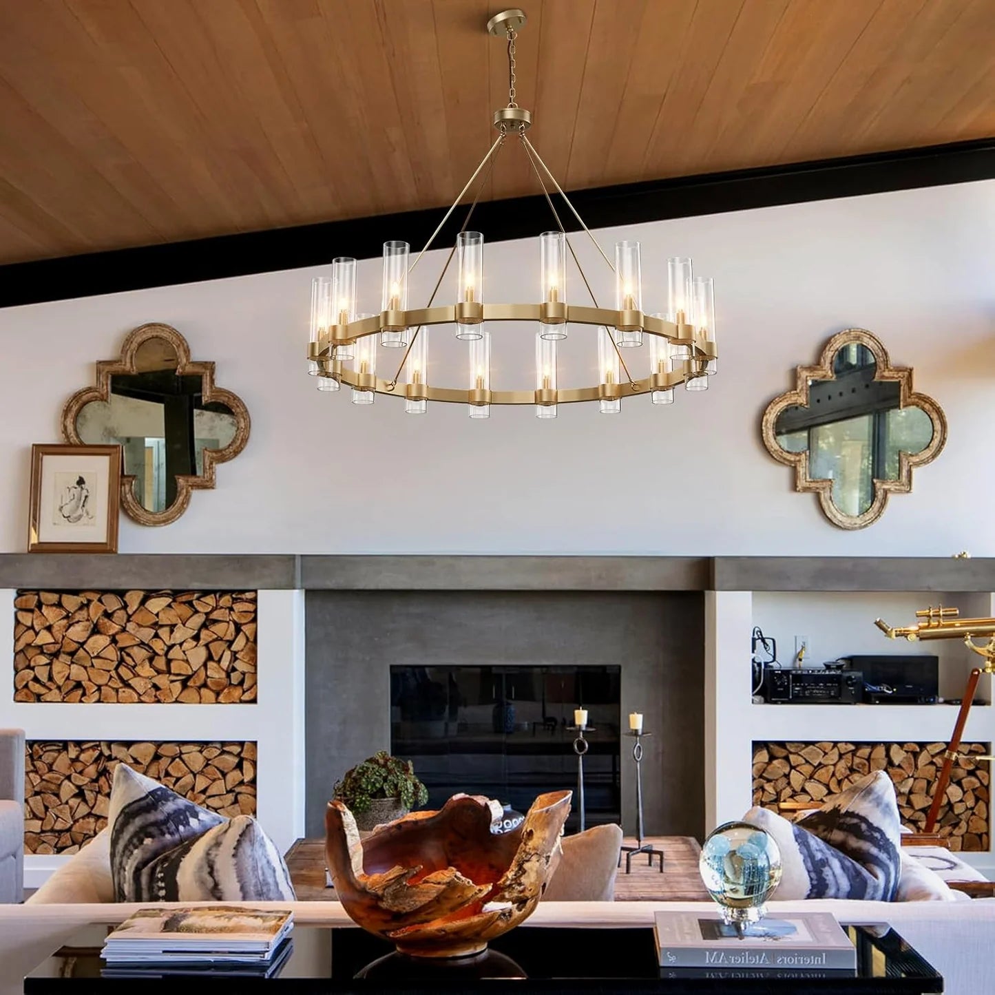 Ravion Glass Round Chandelier