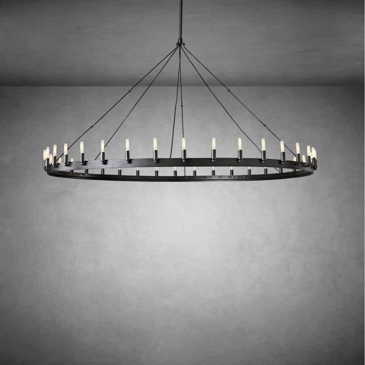 Coviro Round Outdoor Chandelier