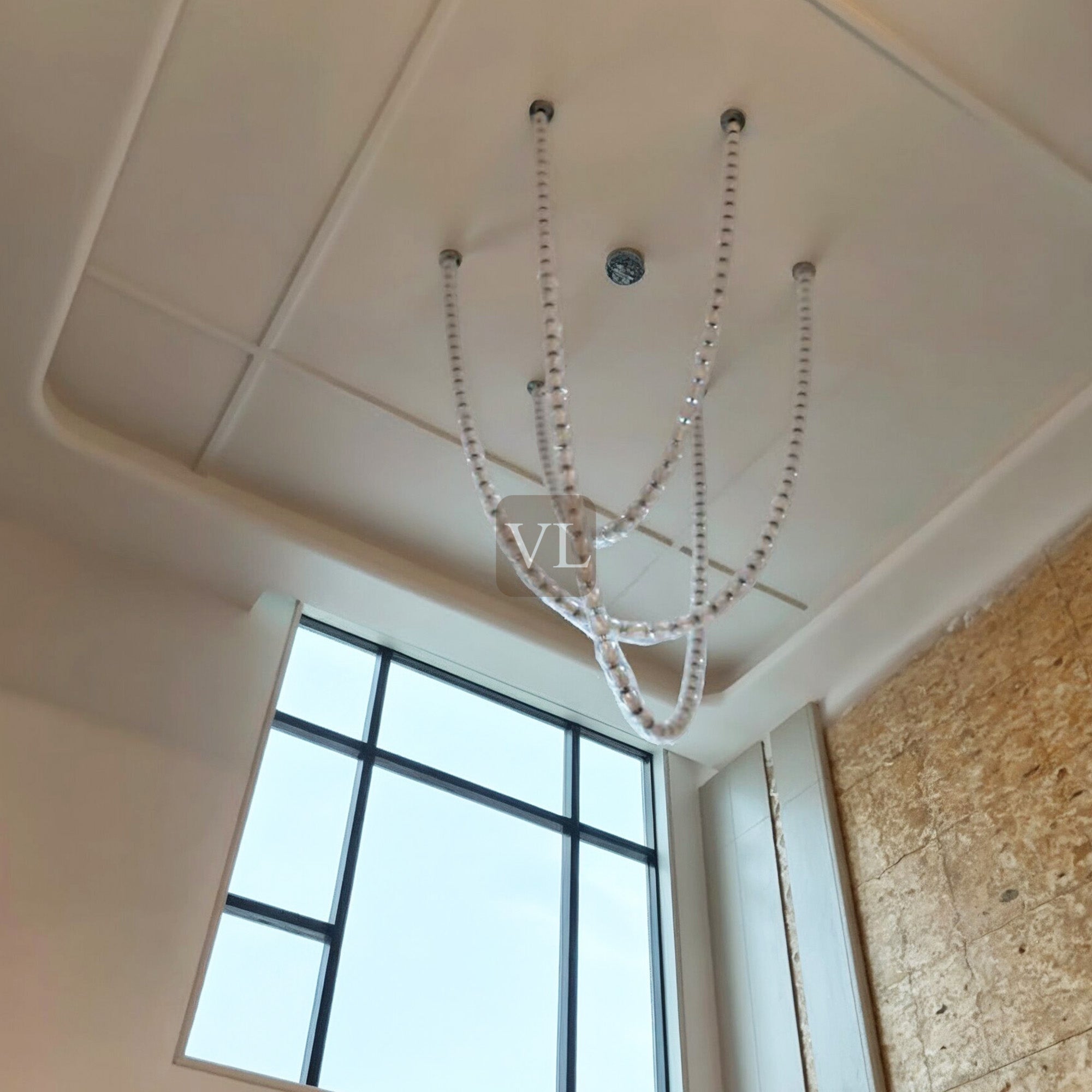 Modern Crystal Bead Chandelier