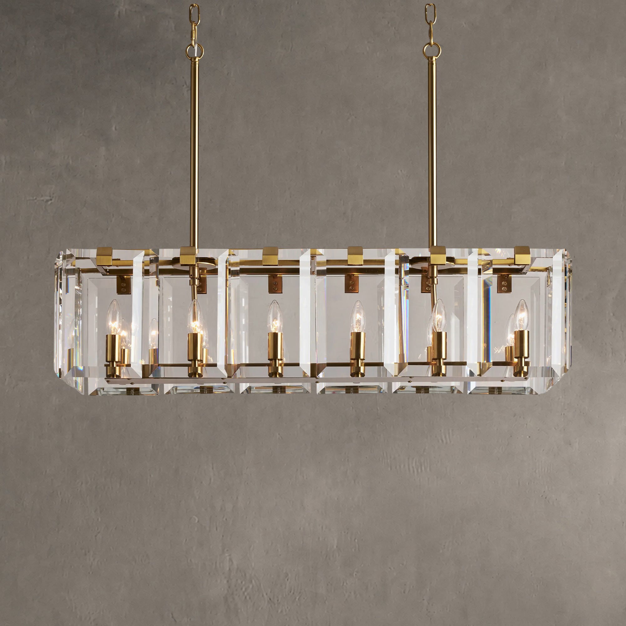 Amaya Rectangular Chandelier 12/16 Light