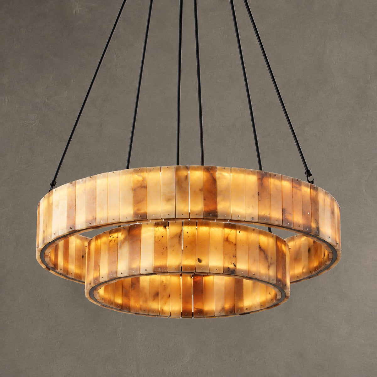 Carey Eterna Alabaster Round Chandelier